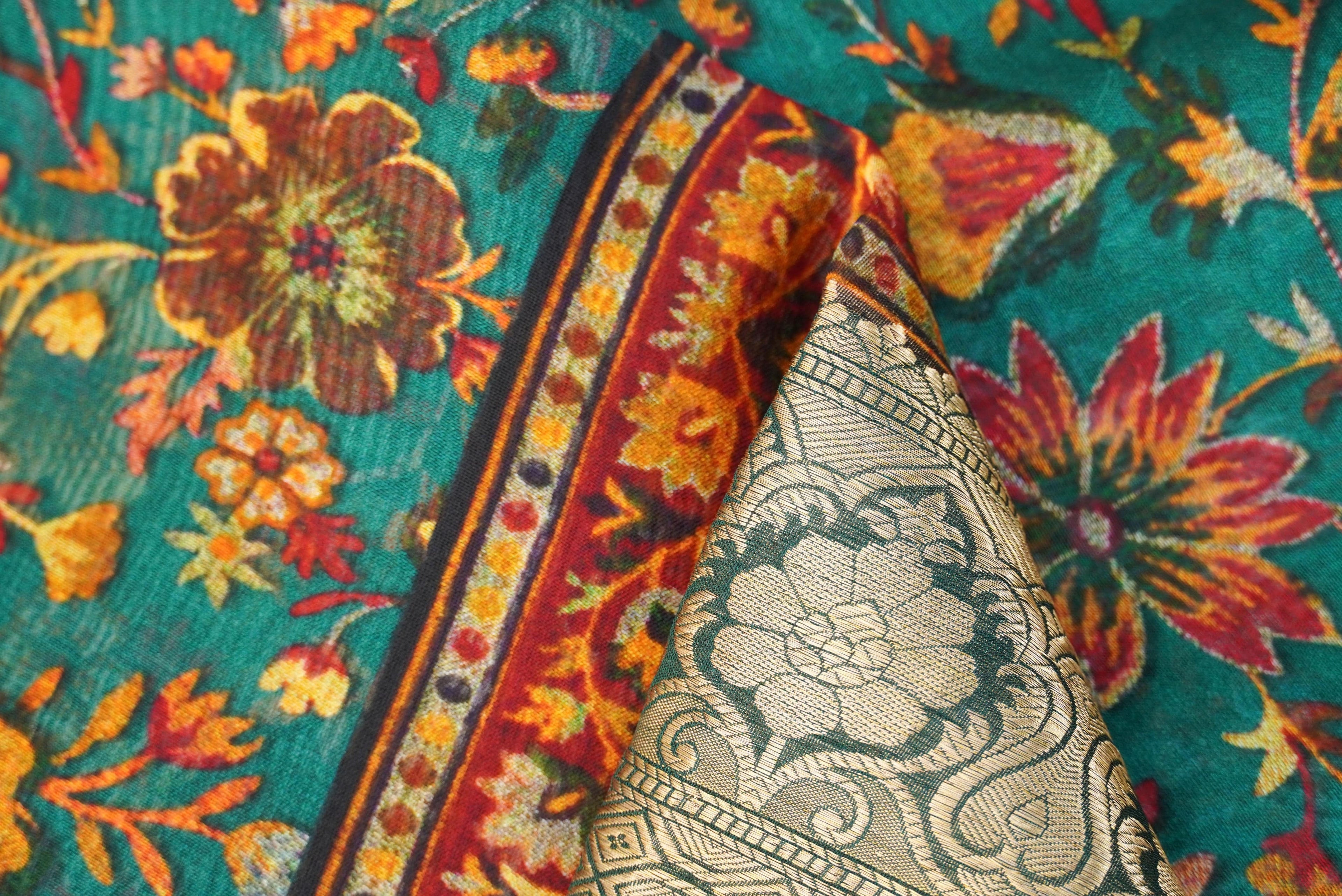 Organza Silk Print Saree