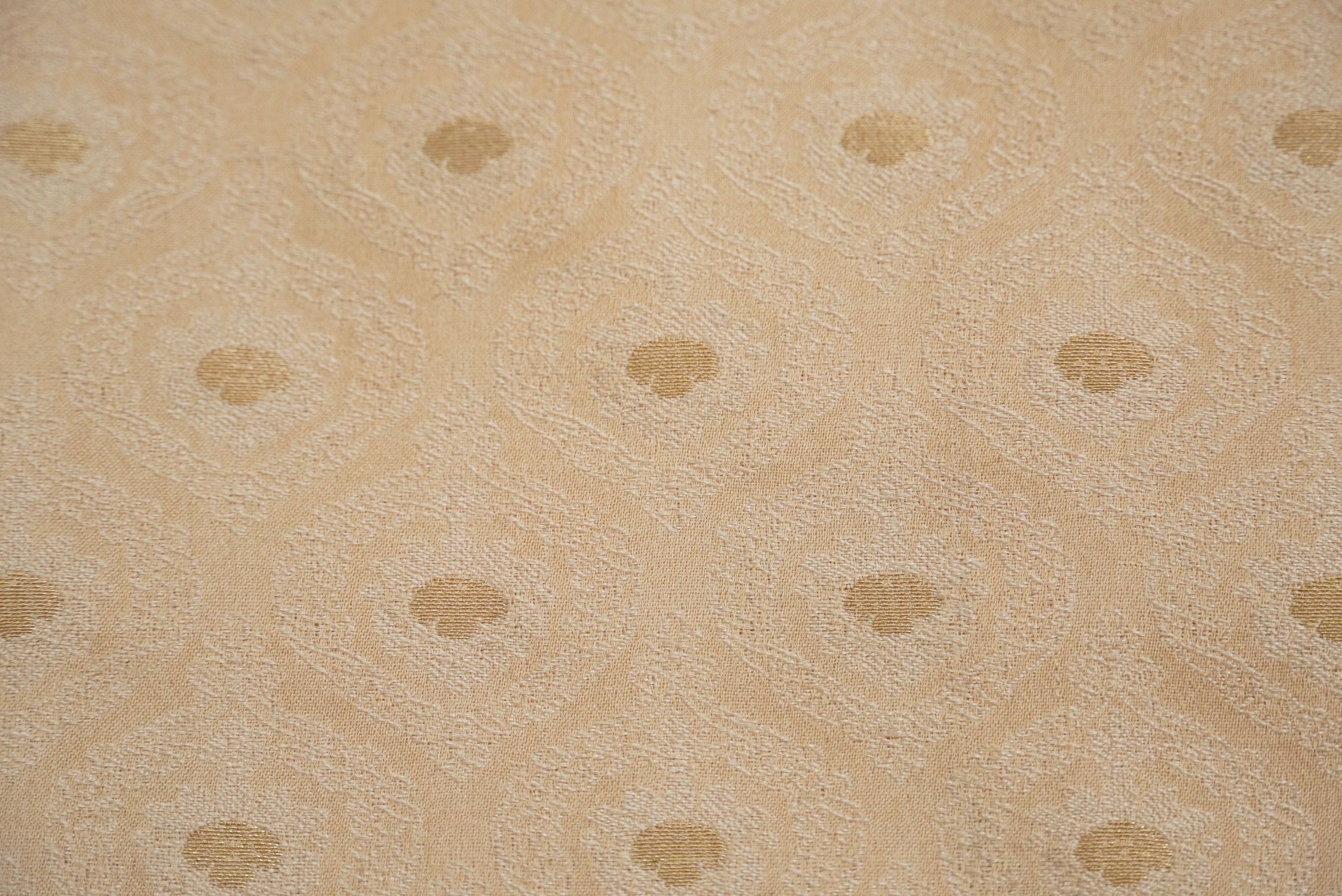 Handloom Banarasi Tanchoi Silk Jasmine Fabric