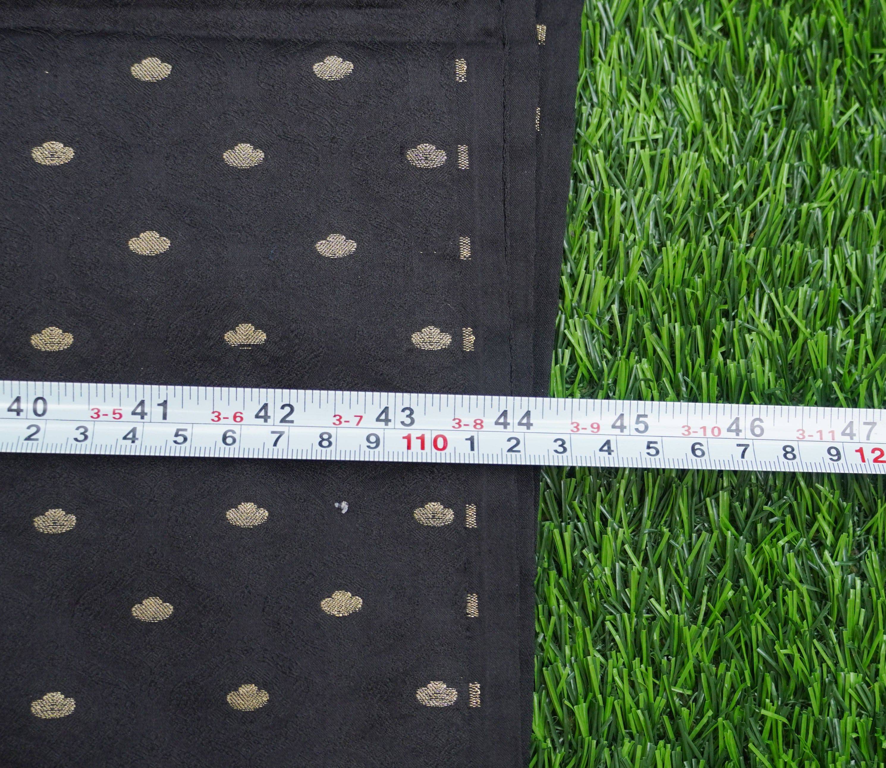 Handloom Banarasi Tanchoi Silk Jasmine Fabric