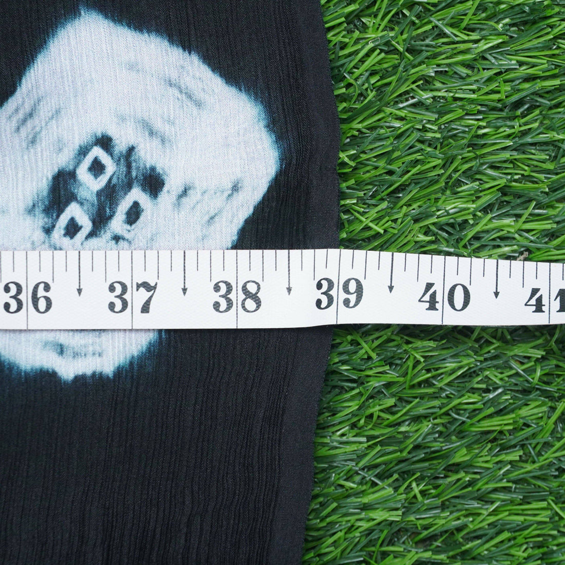 Black Pure Silk Chinon Shibori Fabric