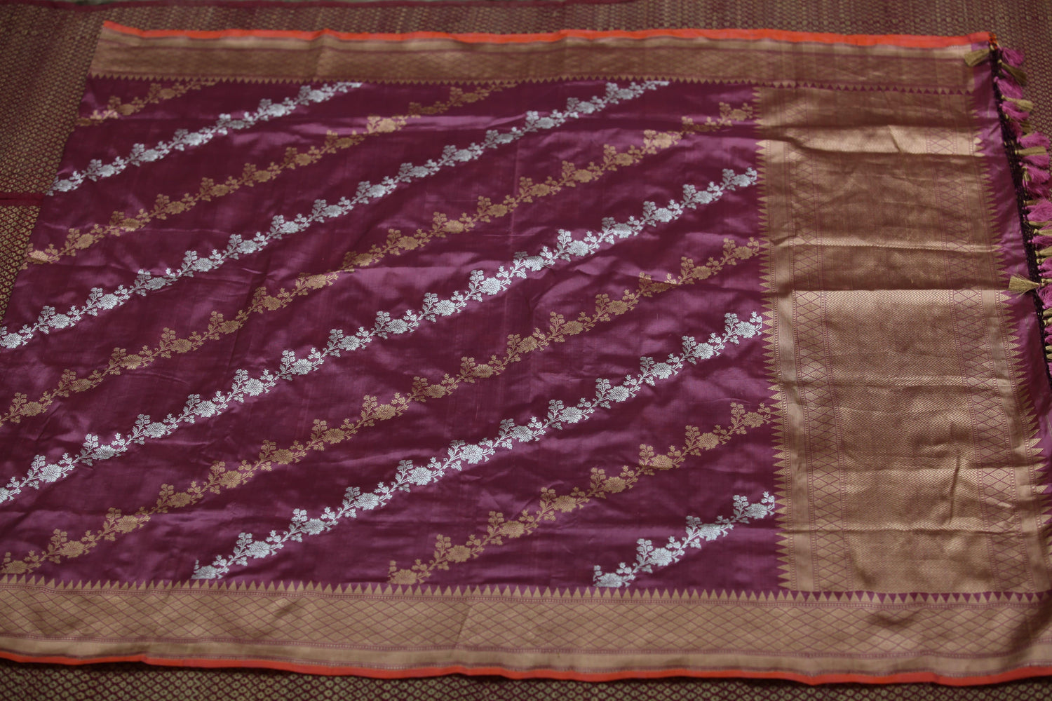 Pure Katan Silk Handloom Banarasi Dupatta