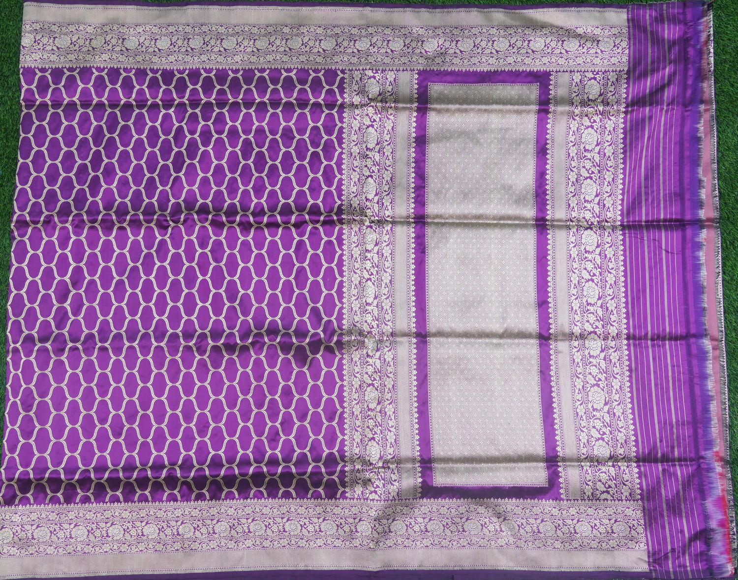 Handloom Banarasi Katan Silk Purple Saree