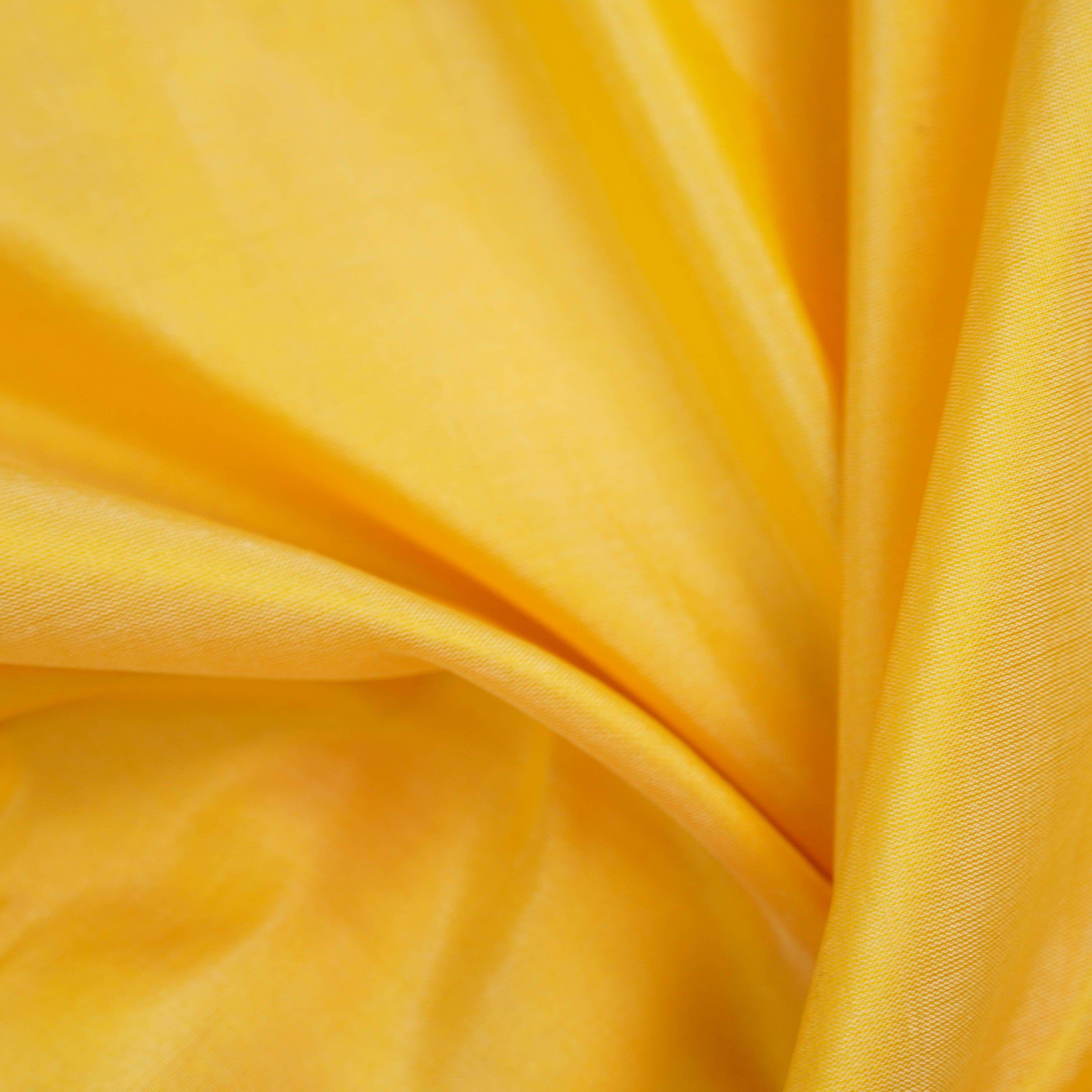 Handloom Banarasi Katan Silk Yellow Saree - Khinkhwab