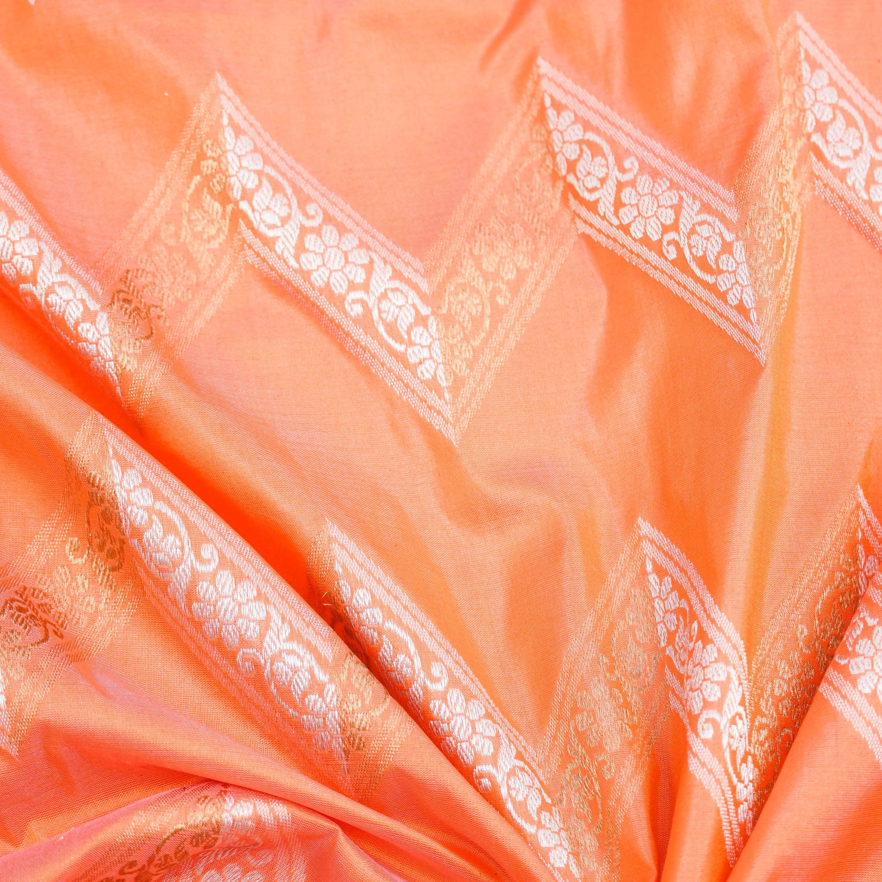 Handloom Banarasi Pure Katan Silk Saree with Meenakari Border