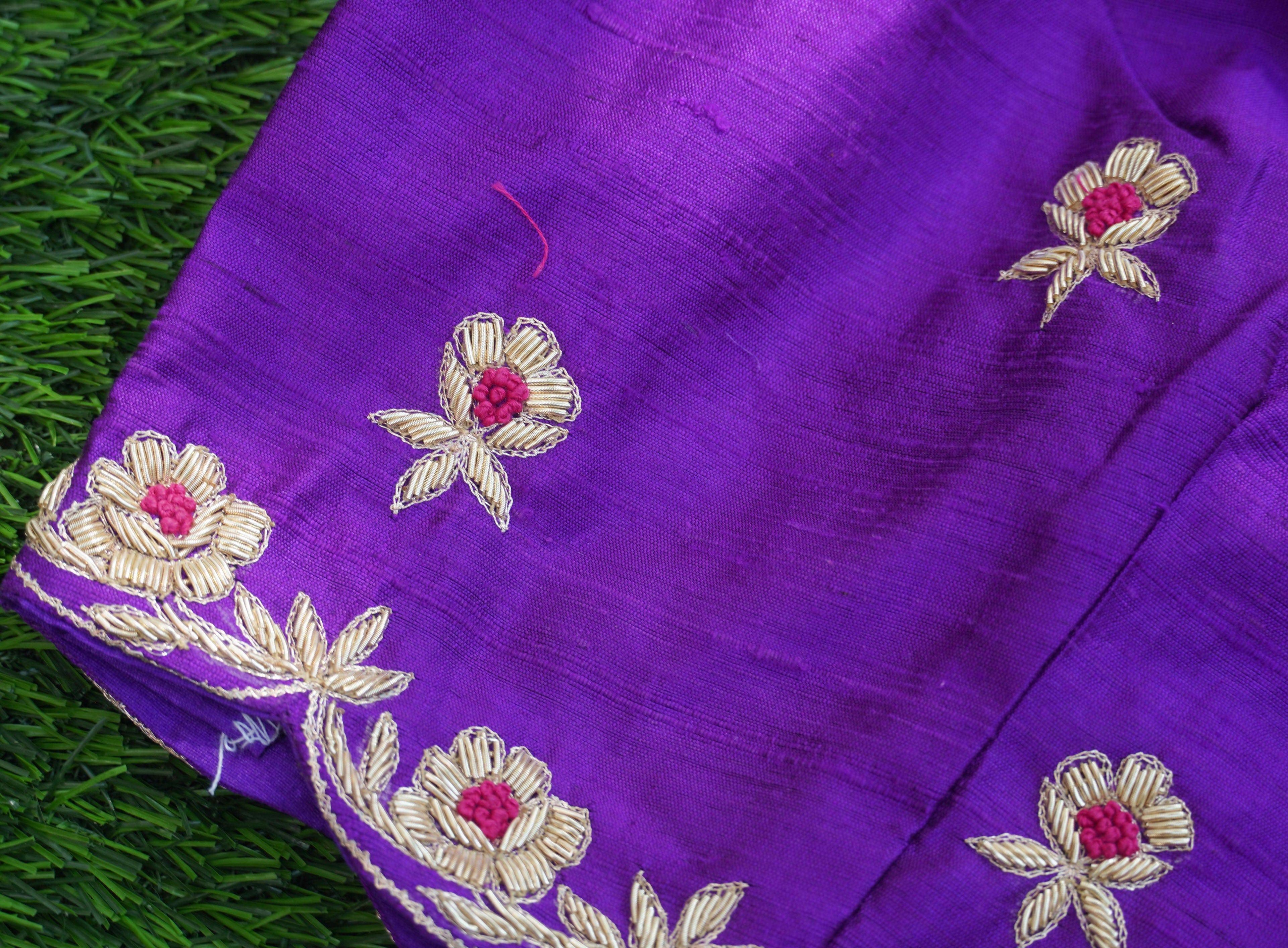 Handloom Katan Silk Brocade Banarasi Stitched Lehenga Set