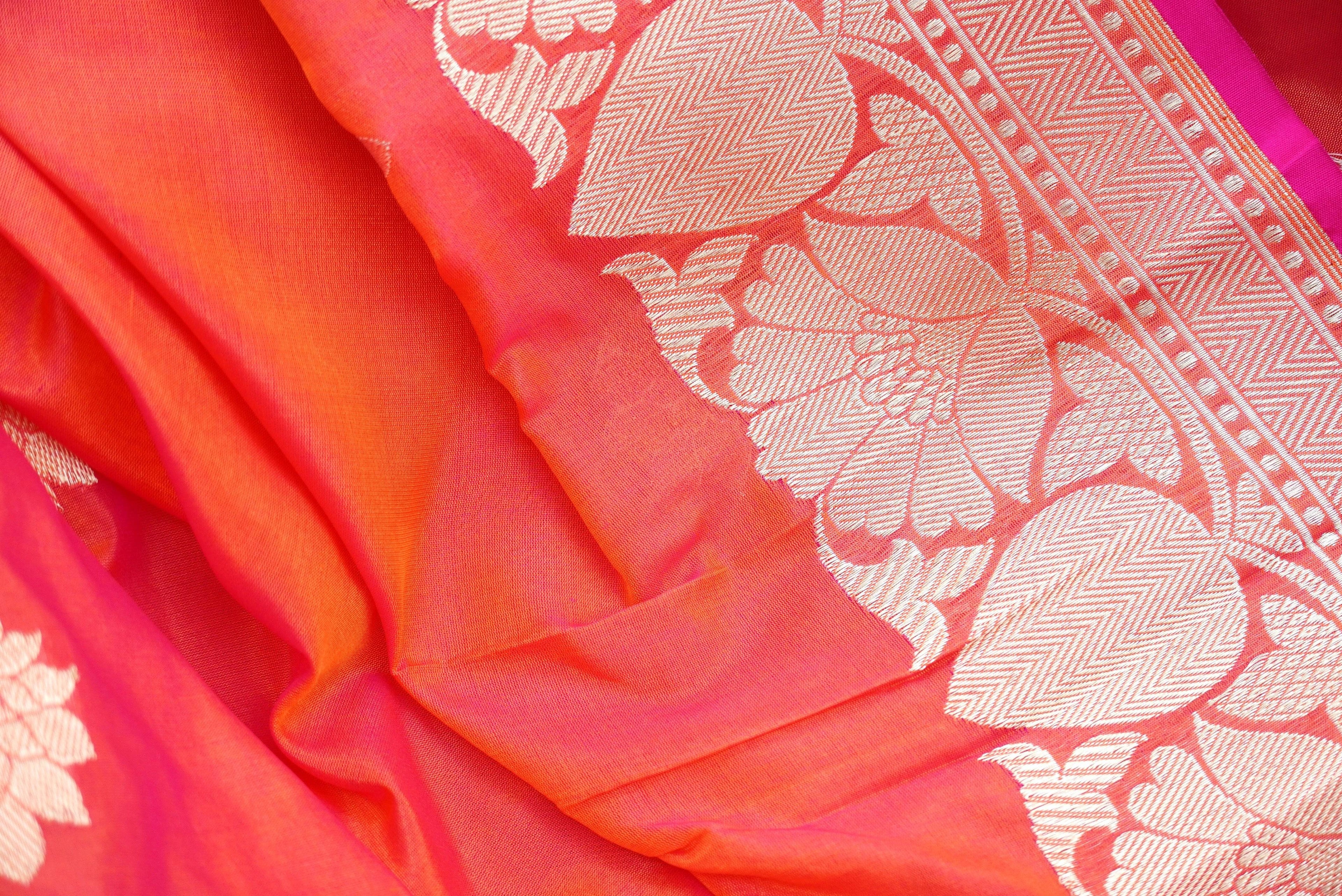 Handwoven Katan Silk Banarasi Fabric - 3 Piece