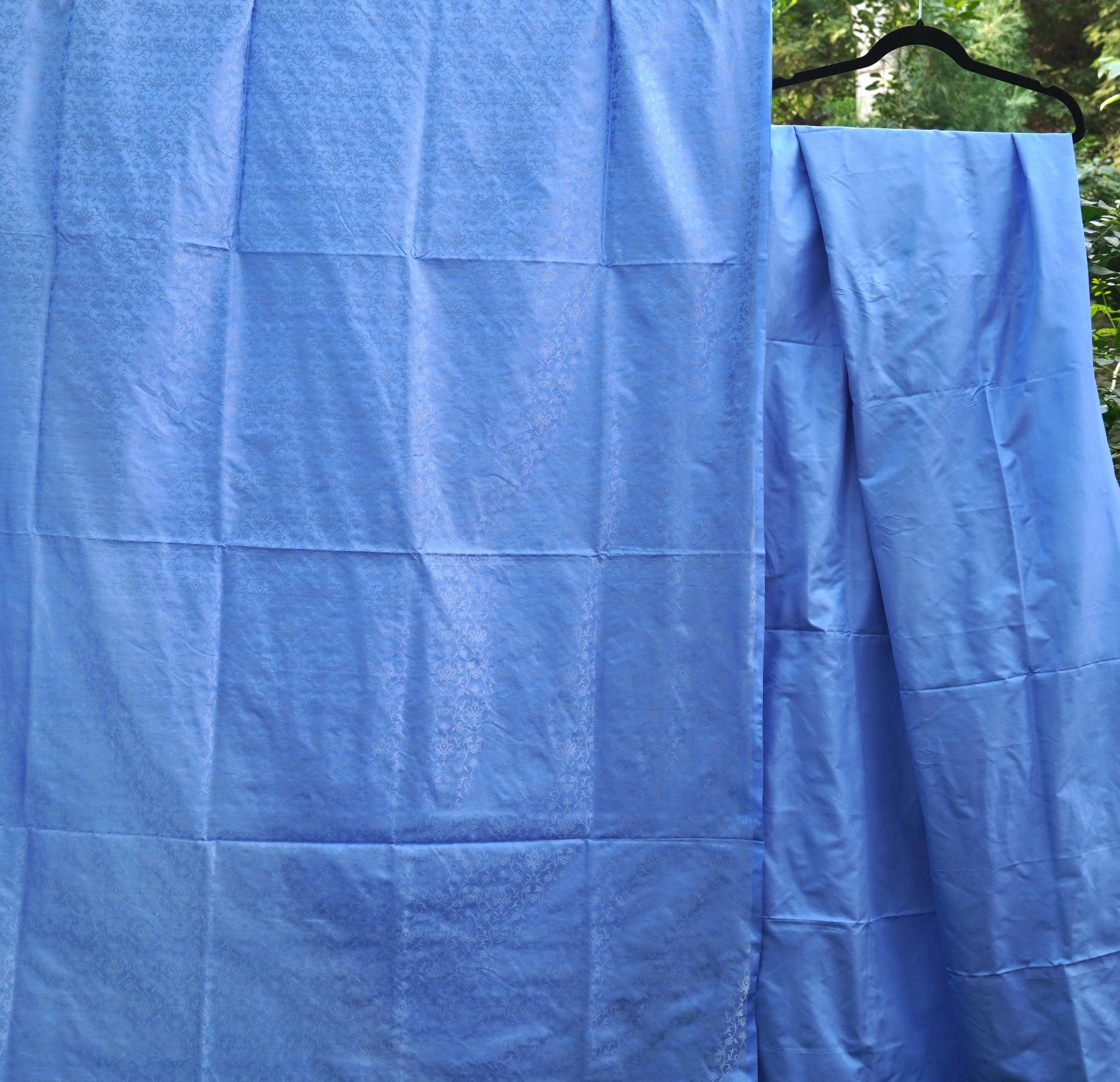Handwoven Katan Silk Banarasi Suit Fabric