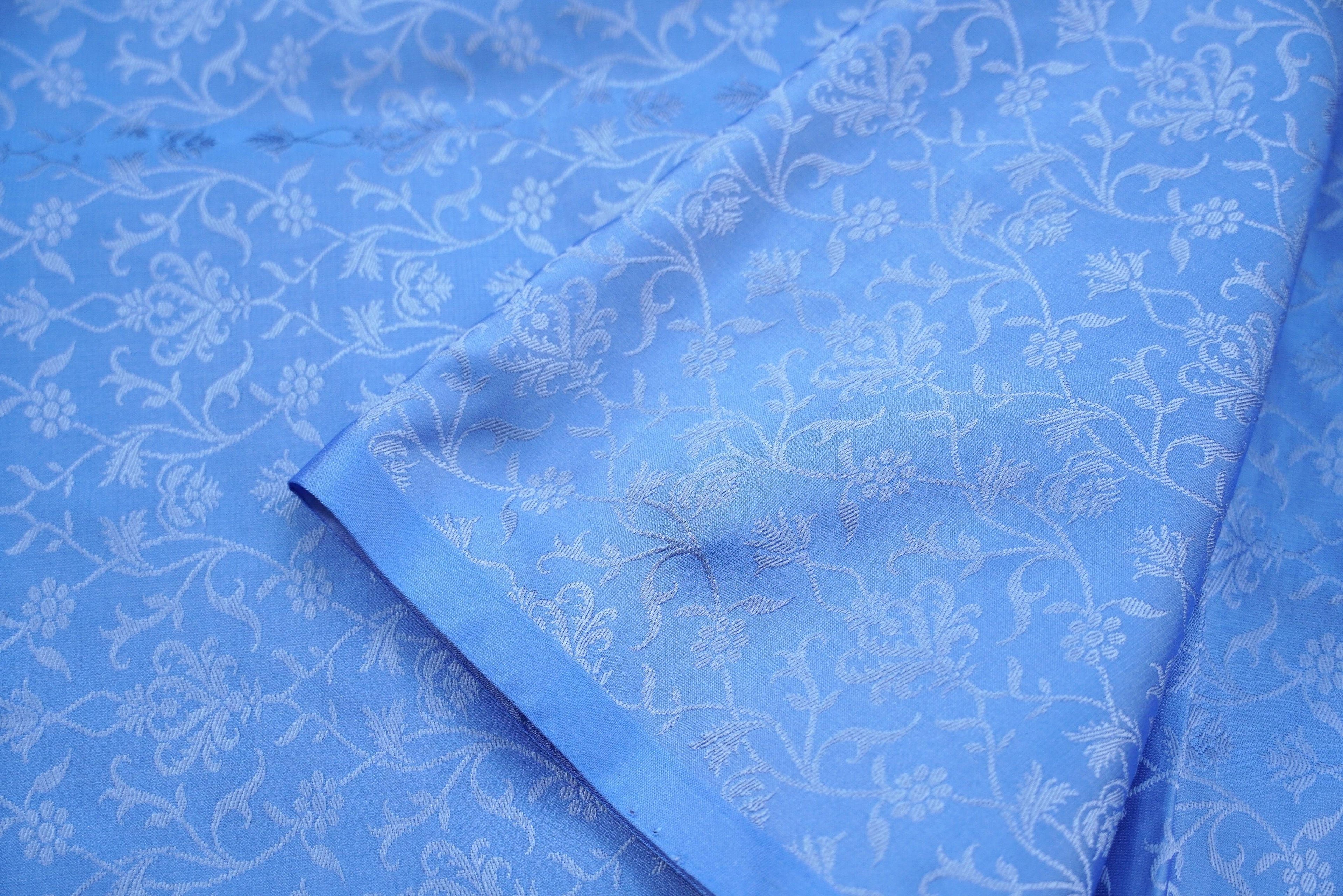 Handwoven Katan Silk Banarasi Suit Fabric