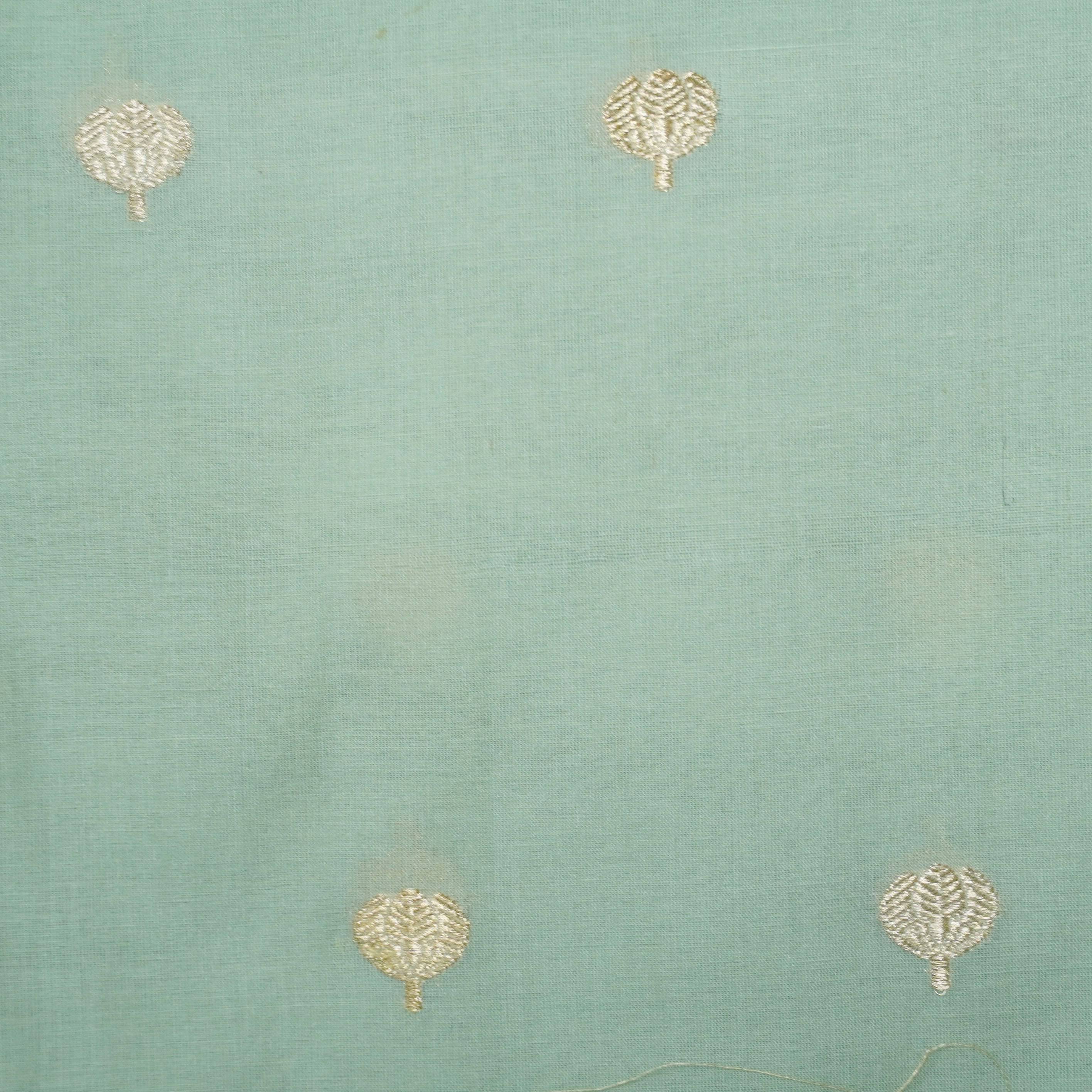 Handwoven Pure Cotton Banarasi Kadwa Booti Fabric