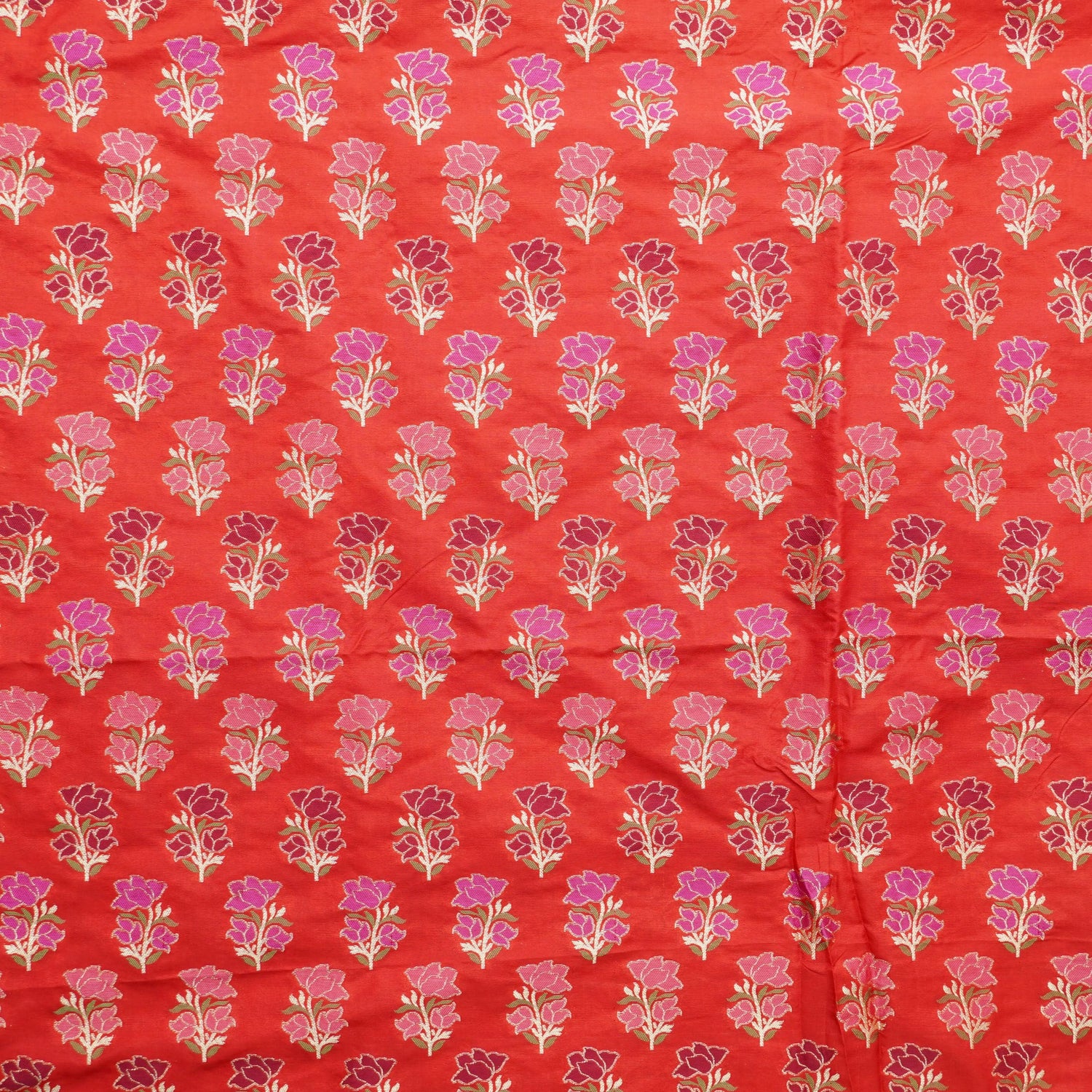 Handwoven Pure Katan Silk Banarasi Blouse Fabric