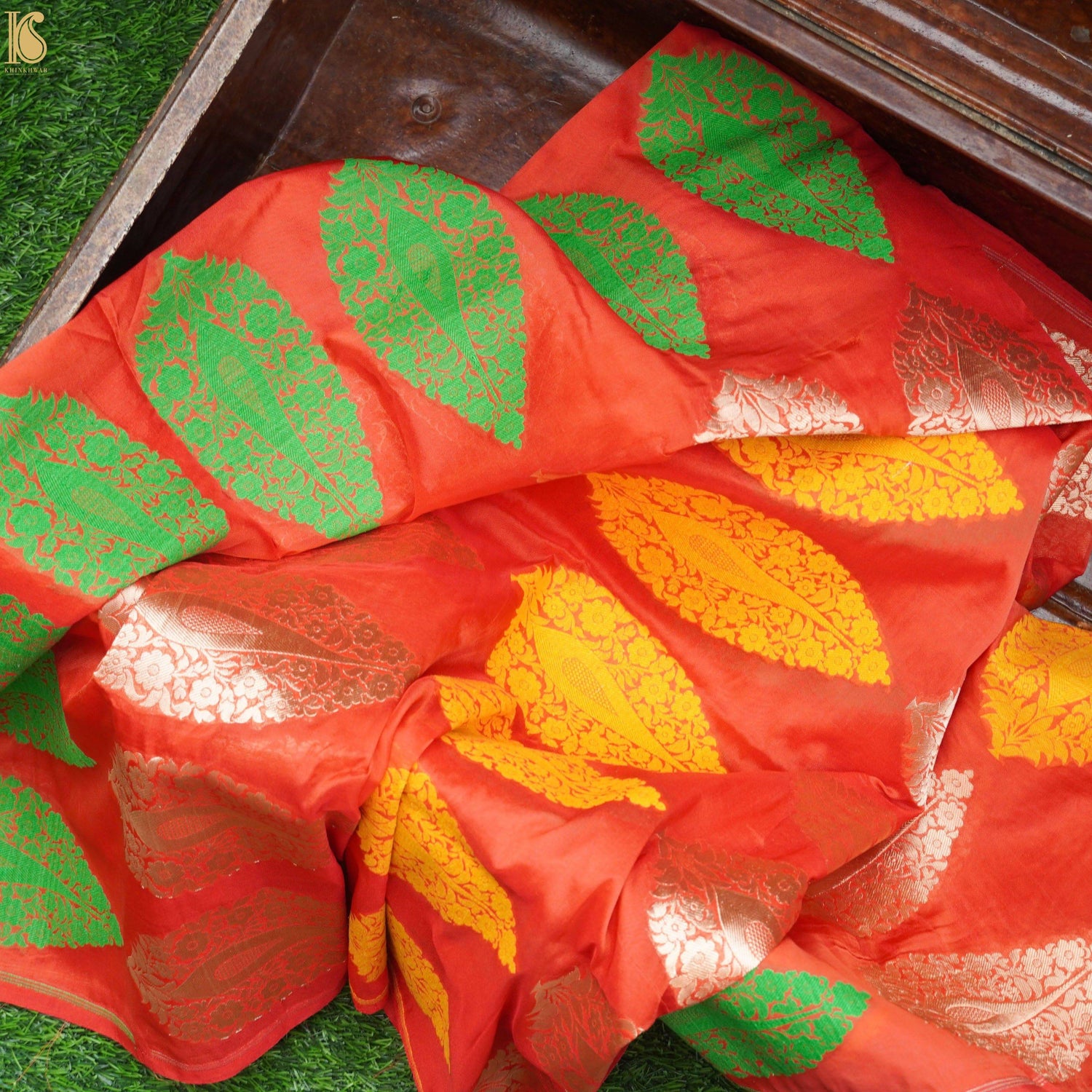 Handwoven Pure Katan Silk Banarasi Blouse Fabric