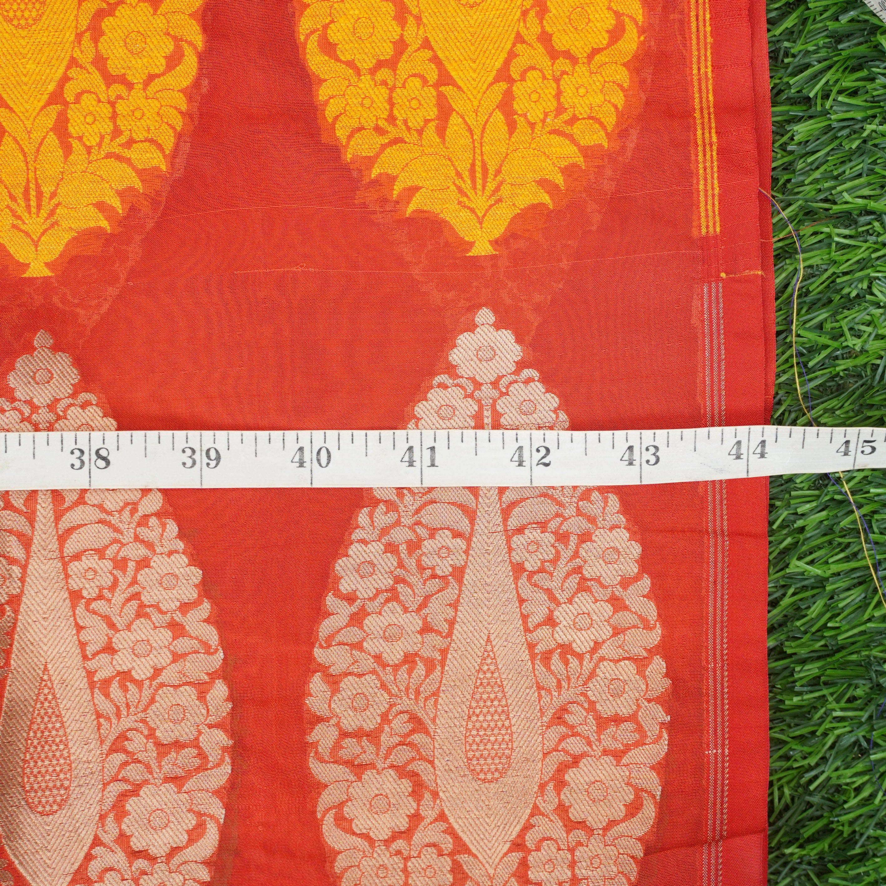 Handwoven Pure Katan Silk Banarasi Blouse Fabric