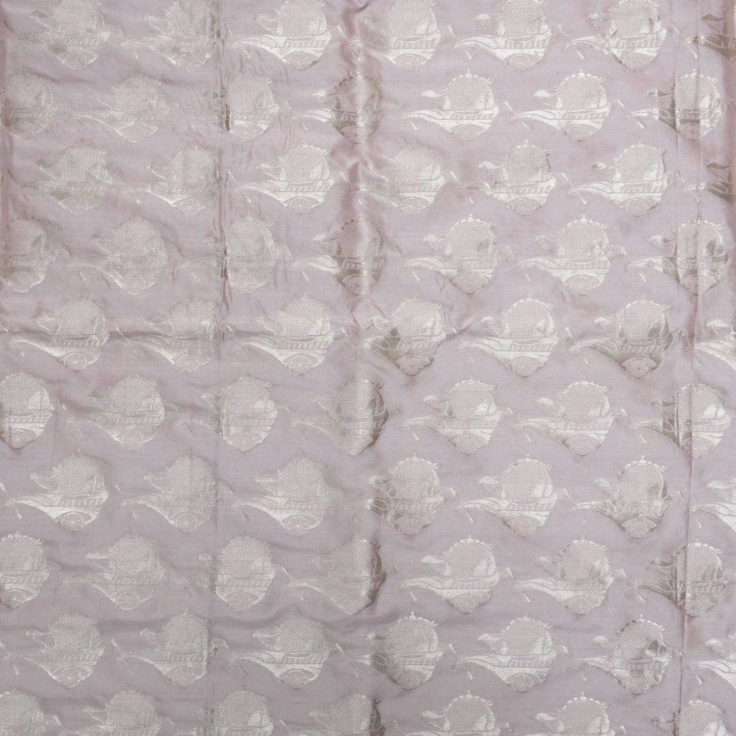 Handwoven Pure Katan Silk Banarasi Haath Gaadi Fabric