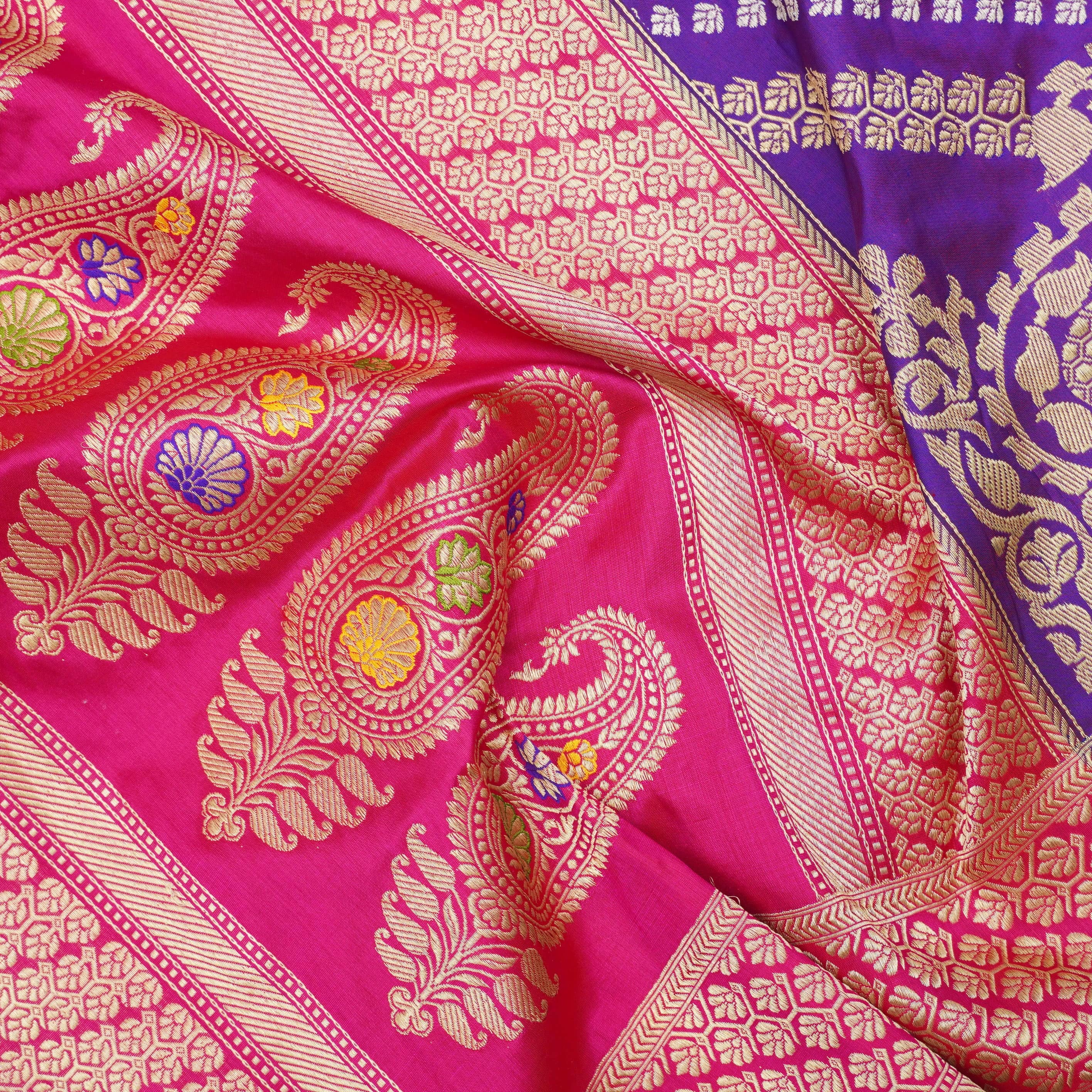 Handloom Banarasi Rangkat Silk Chauki Dupatta