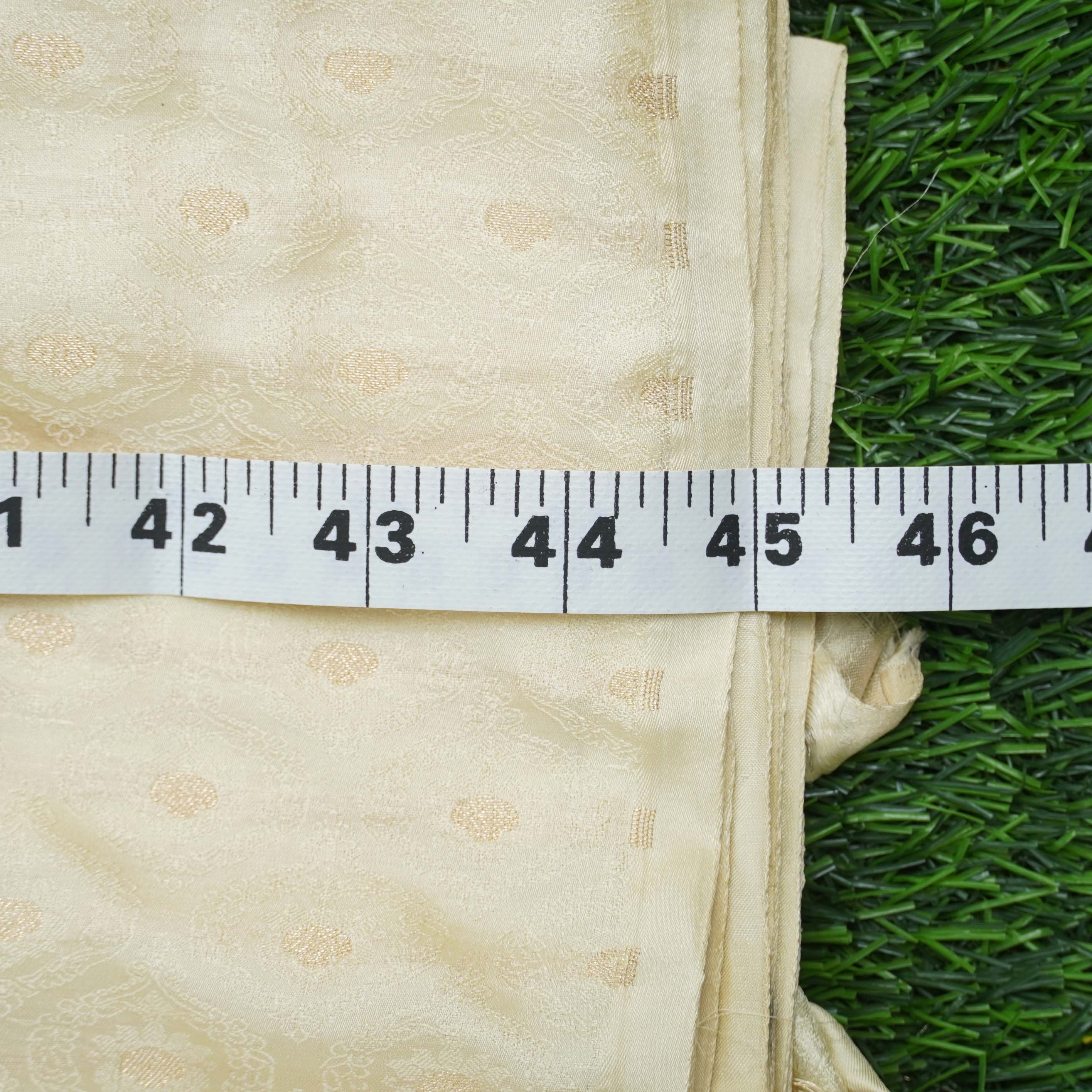 Handloom Banarasi Tanchoi Silk Jasmine Fabric