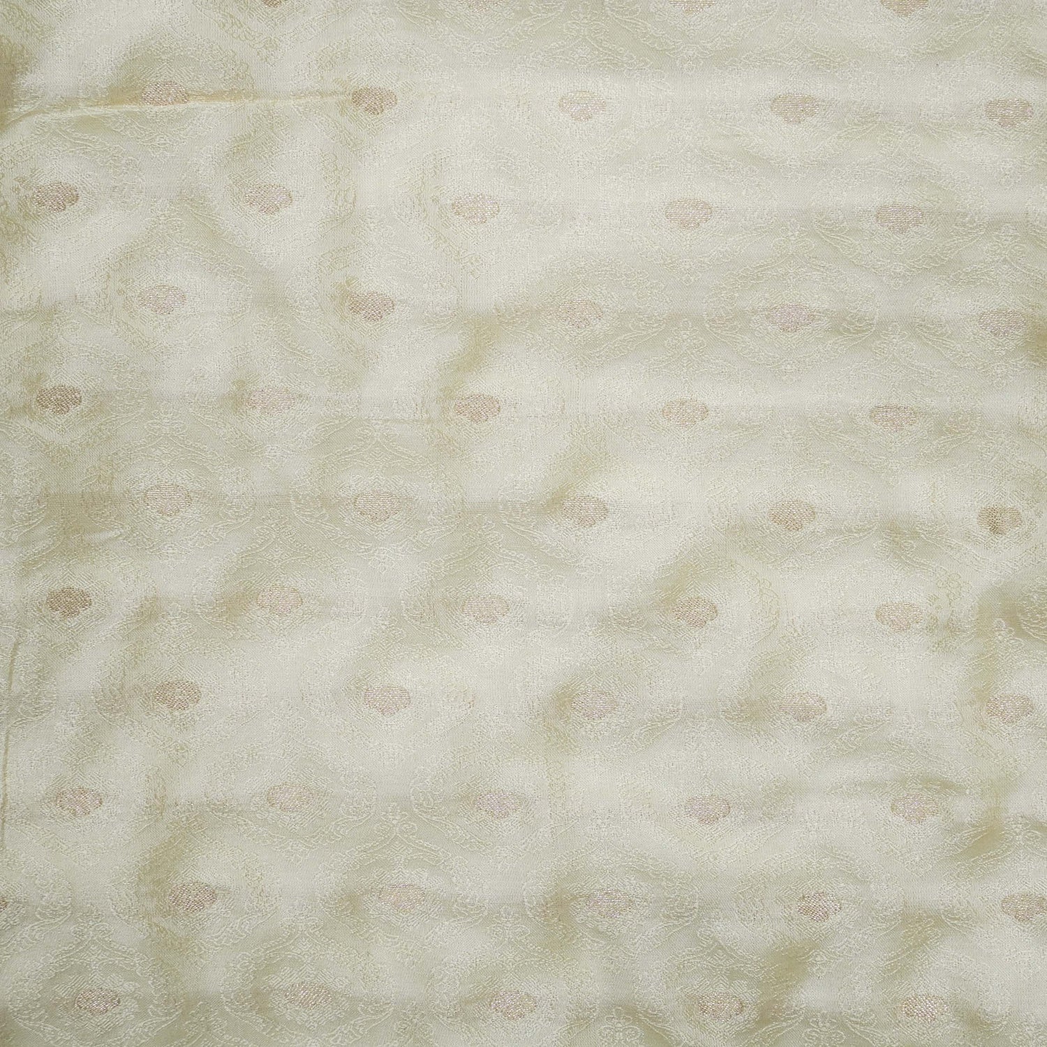 Handloom Banarasi Tanchoi Silk Jasmine Fabric