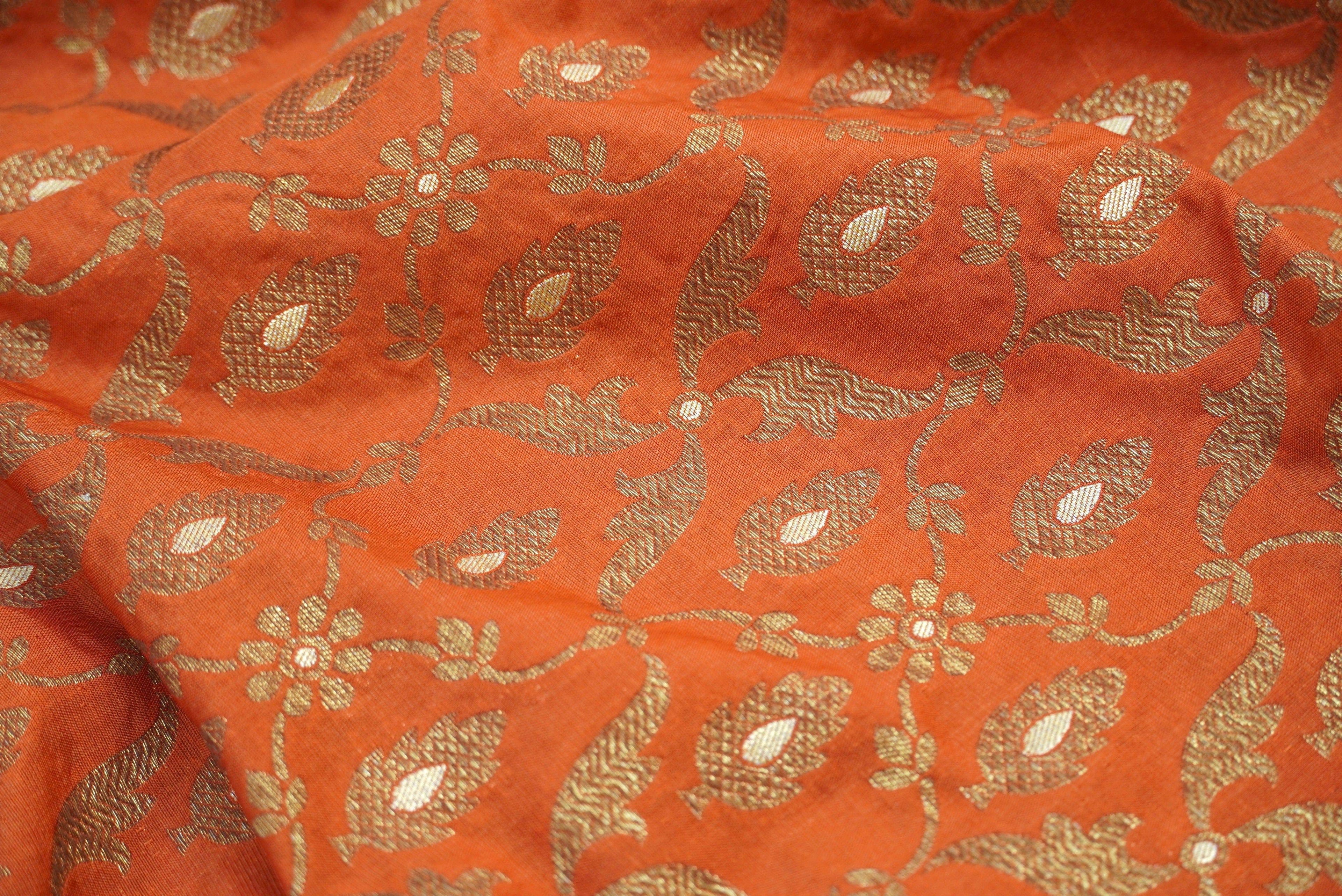 Katan Silk Banarasi Blouse Fabric