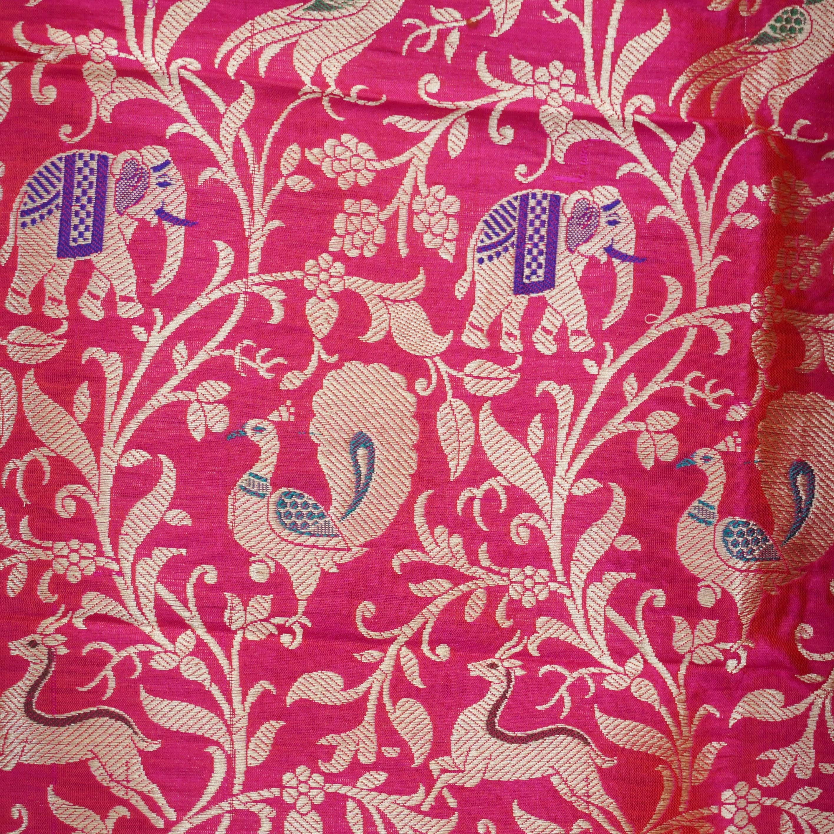 Handloom Banarasi Katan Silk Kalidar Vanrajni Lehenga