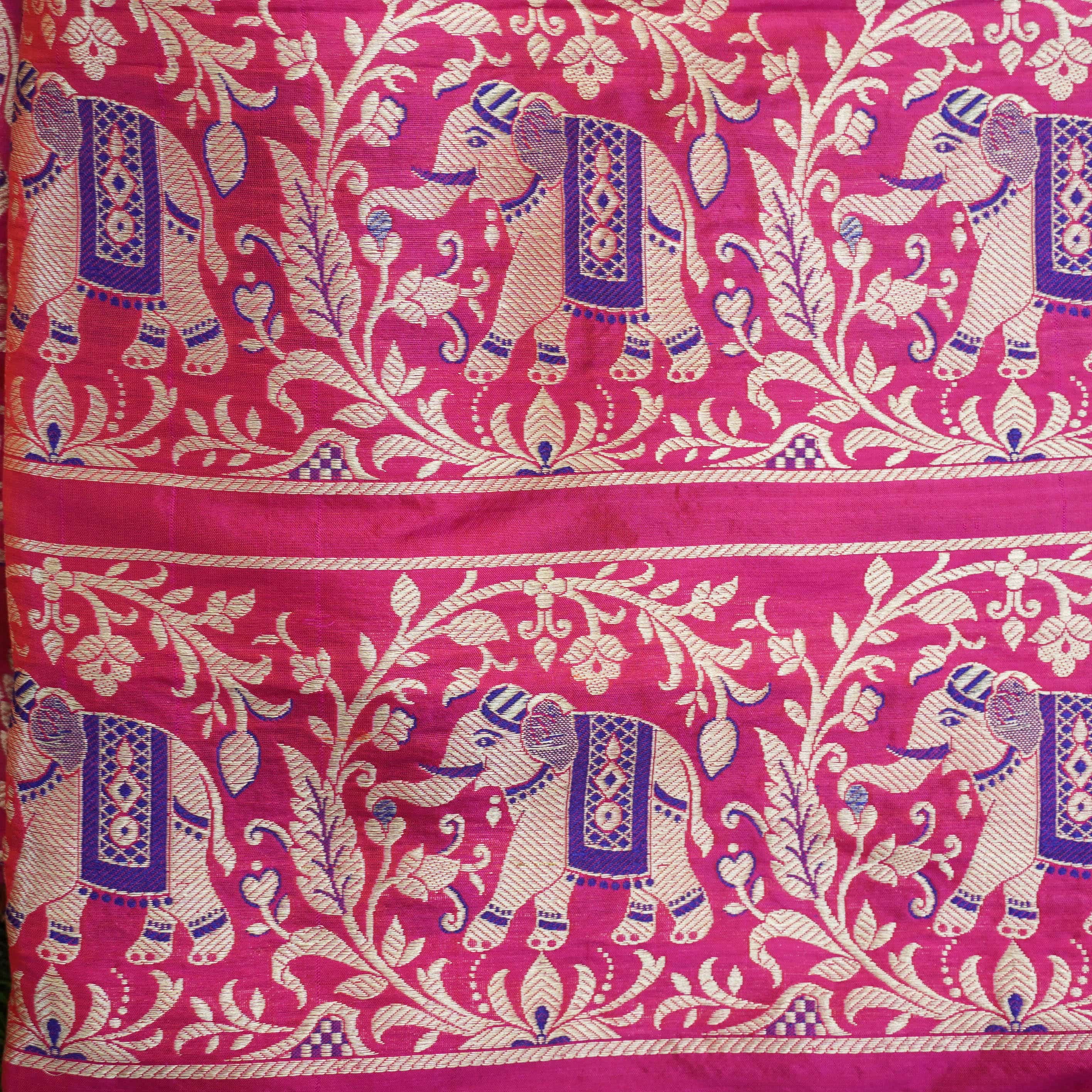 Handloom Banarasi Katan Silk Kalidar Vanrajni Lehenga