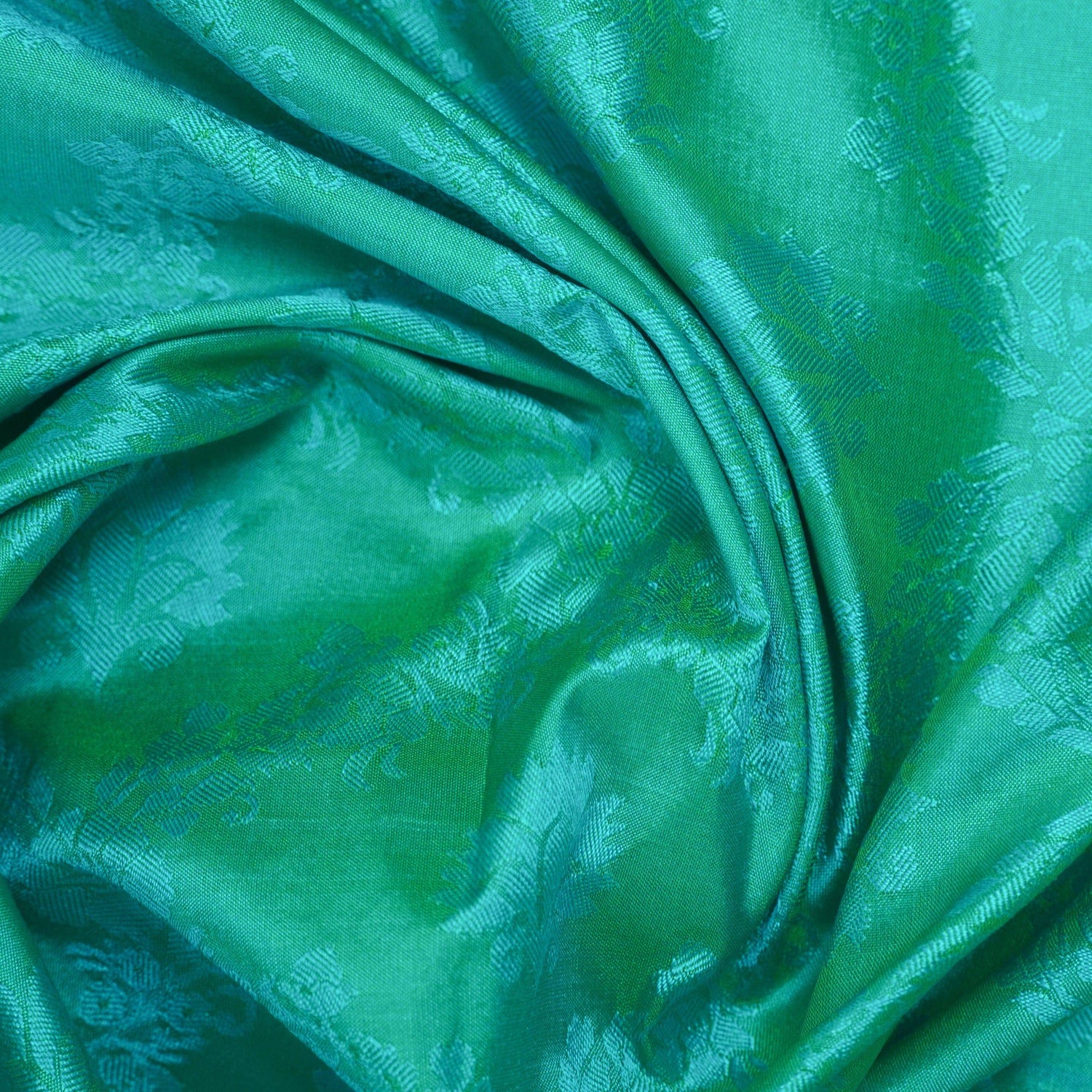 Pure Banarasi Handwoven Tanchui Fabric with Border