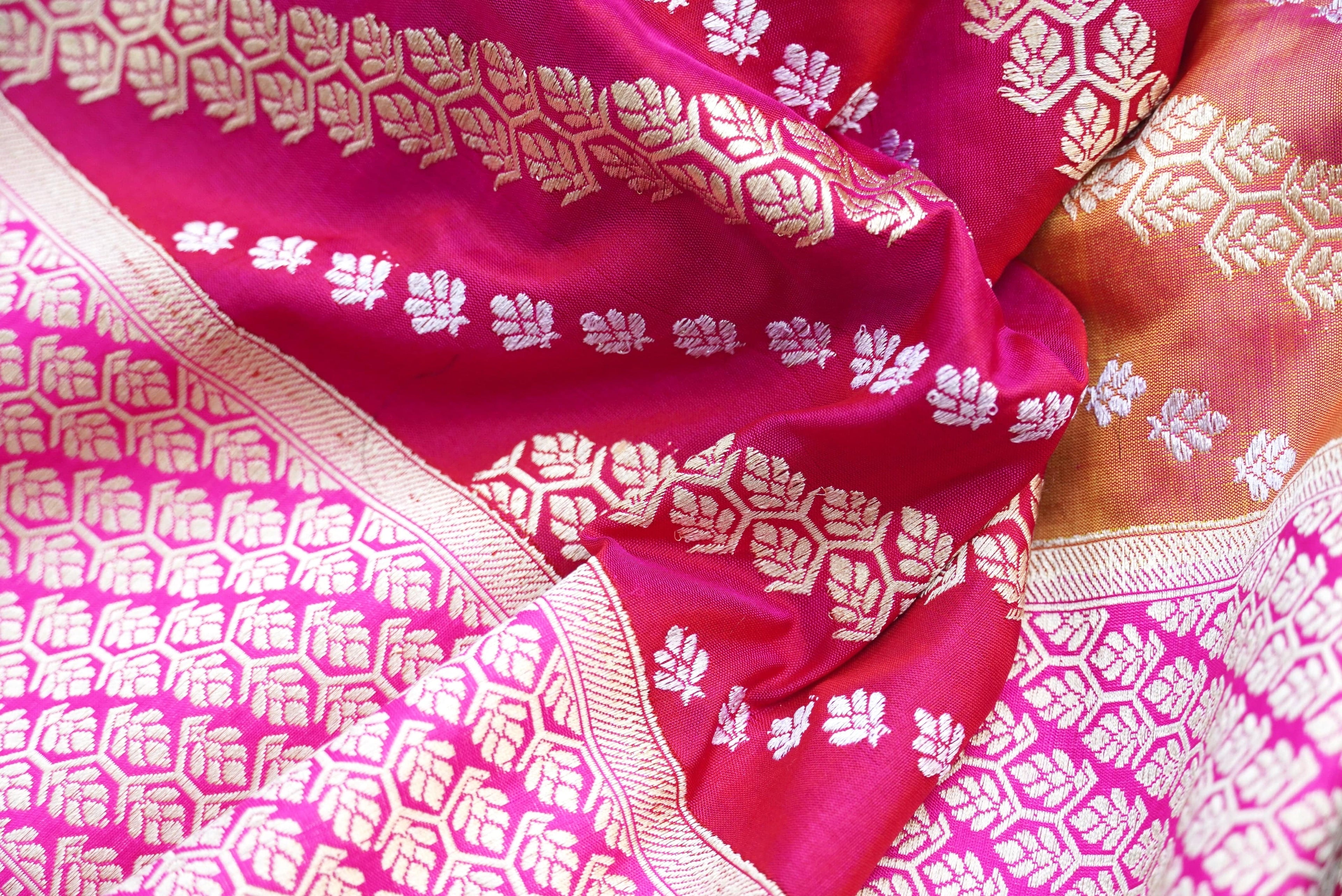 Handloom Banarasi Rangkat Silk Dupatta