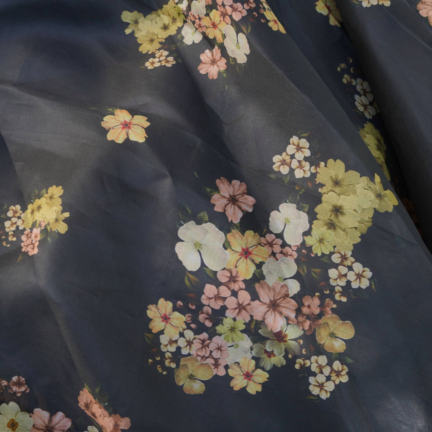 Organza Silk Floral Stitched Lehenga Set