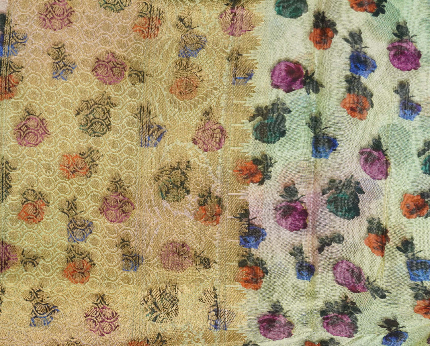 Organza Silk Print Saree