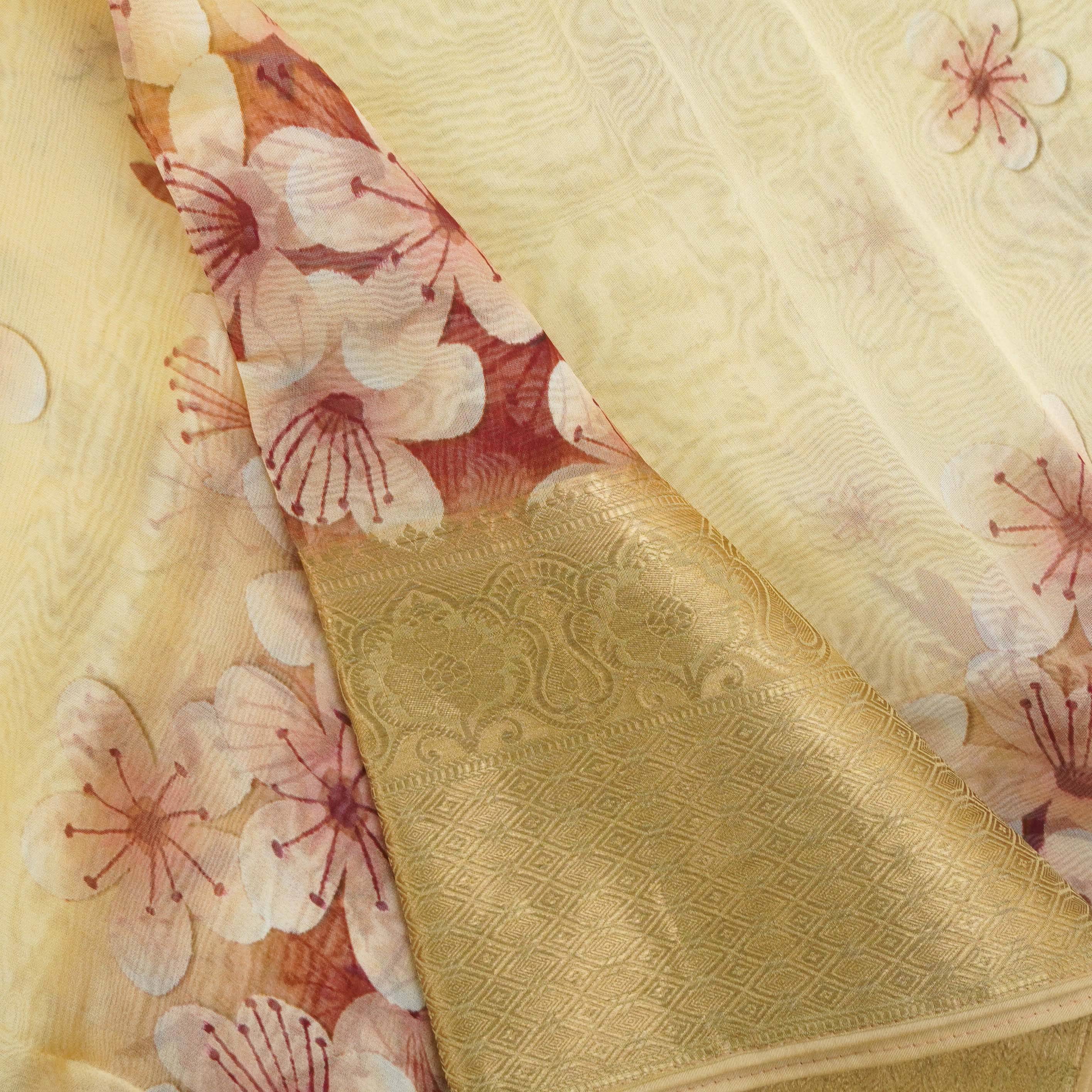 Organza Silk Print Saree