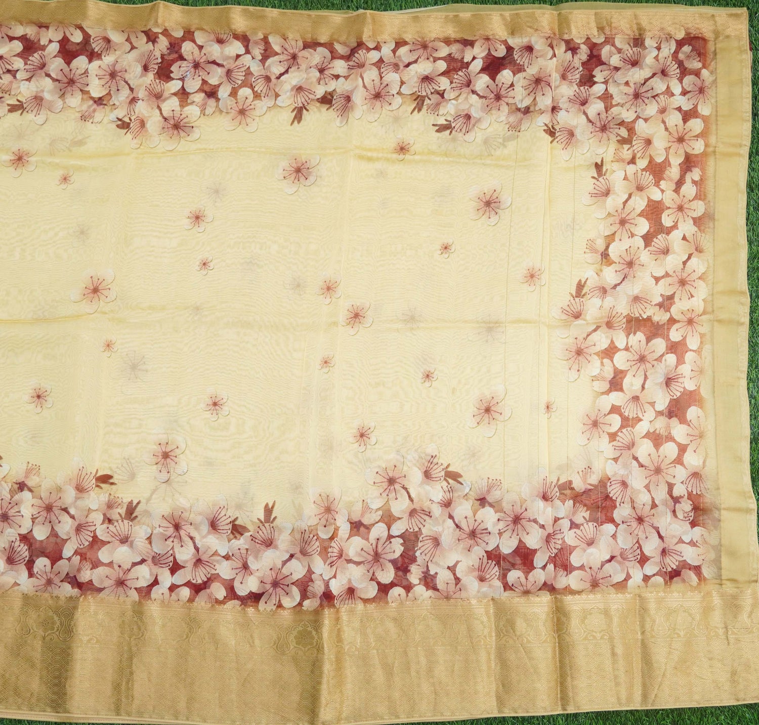 Organza Silk Print Saree