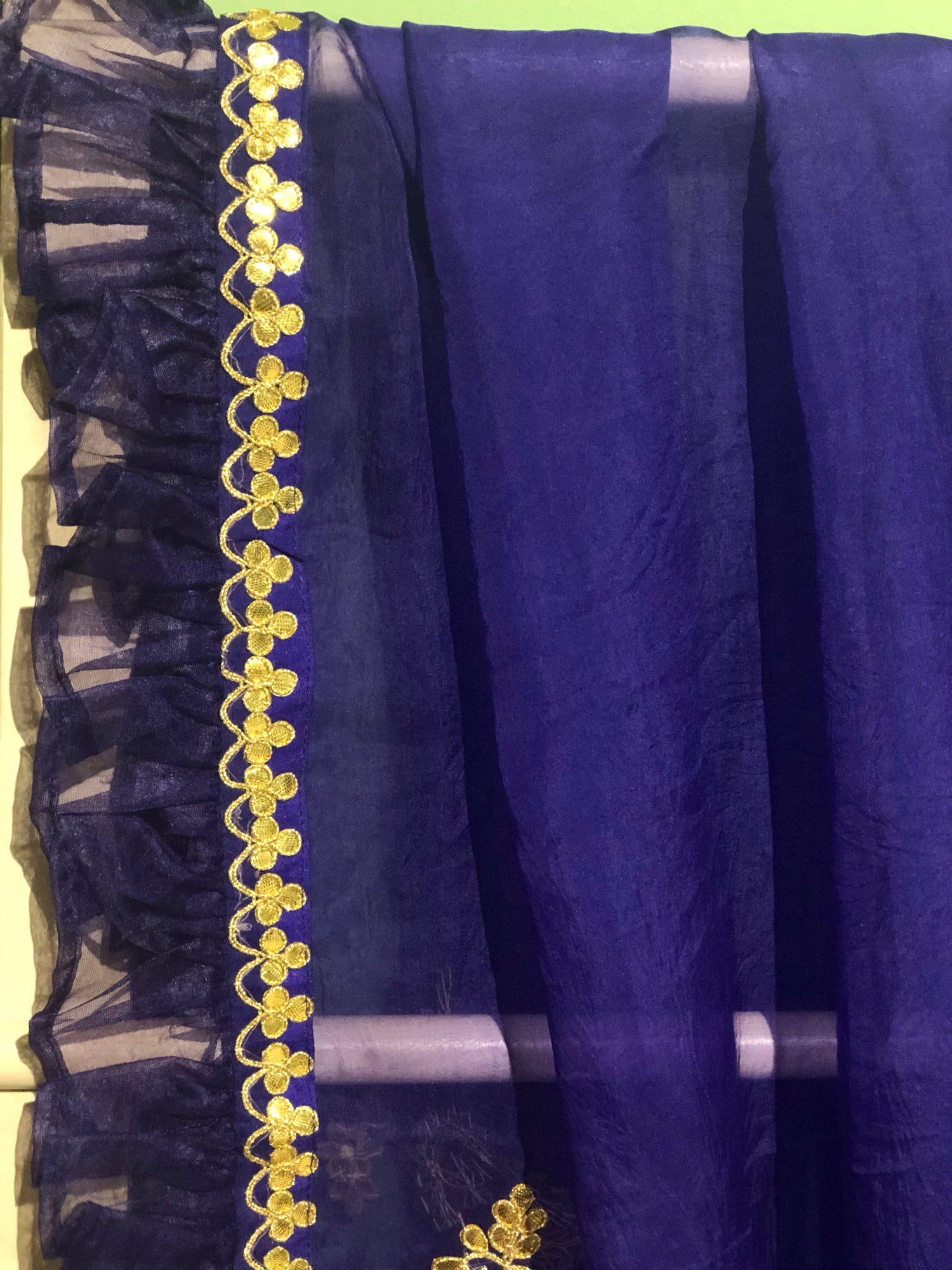 Pure Organza Silk Dupatta with Embroidery