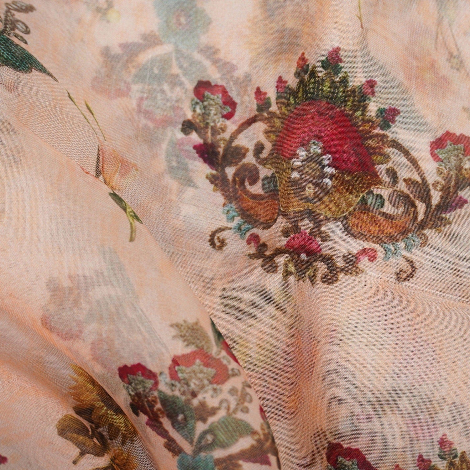 Pure Organza Silk Print Fabric