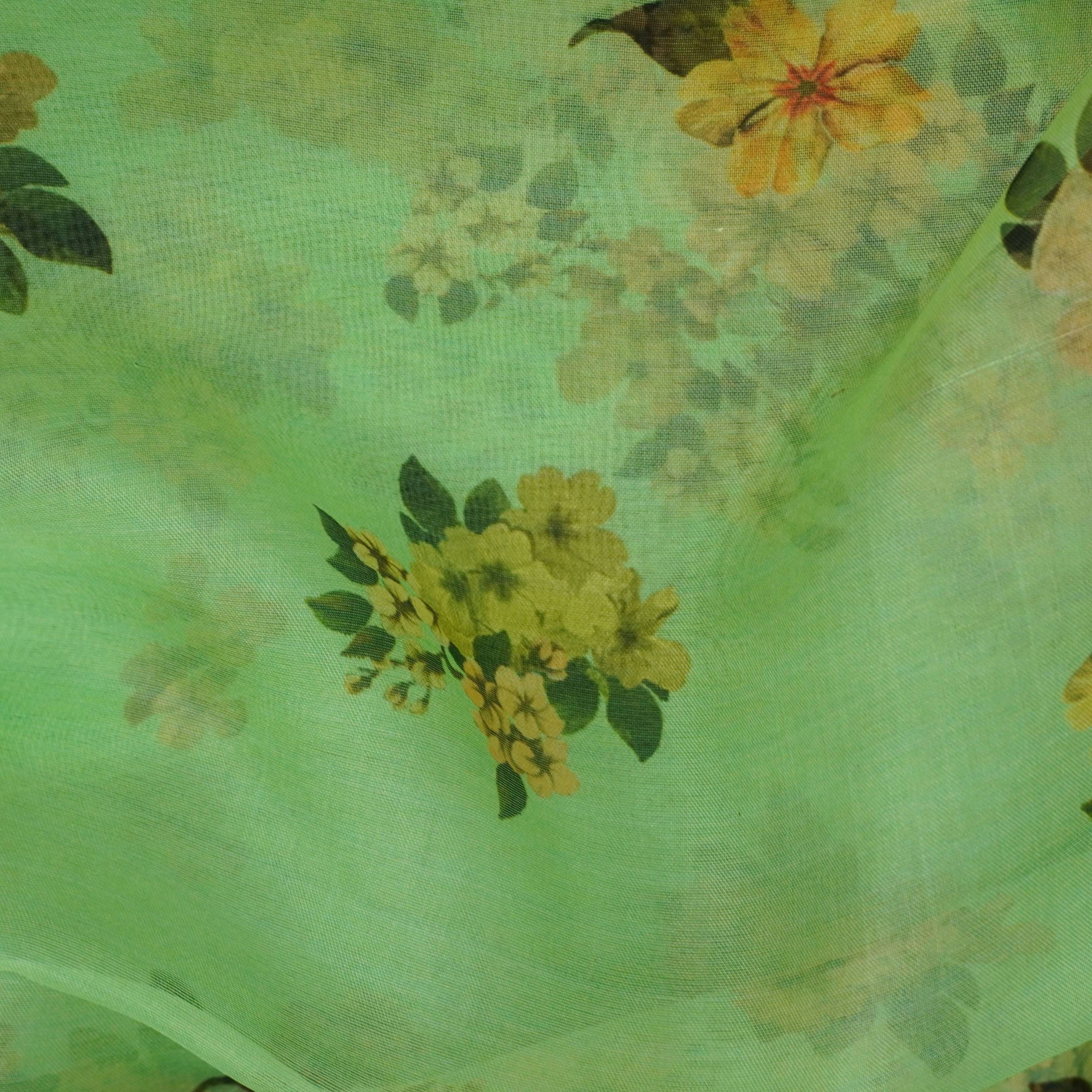 Pure Organza Silk Print Fabric