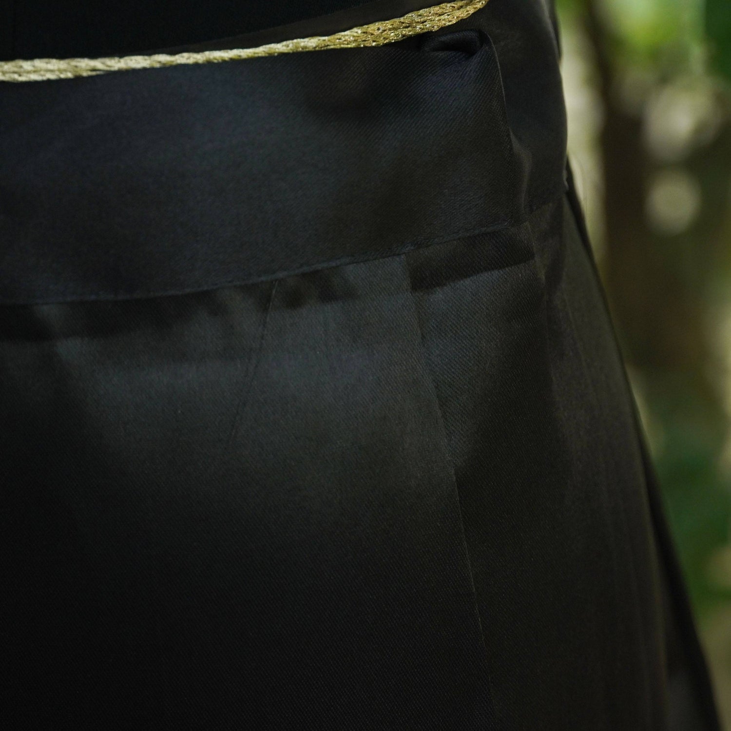 Black Pure Satin Underskirts