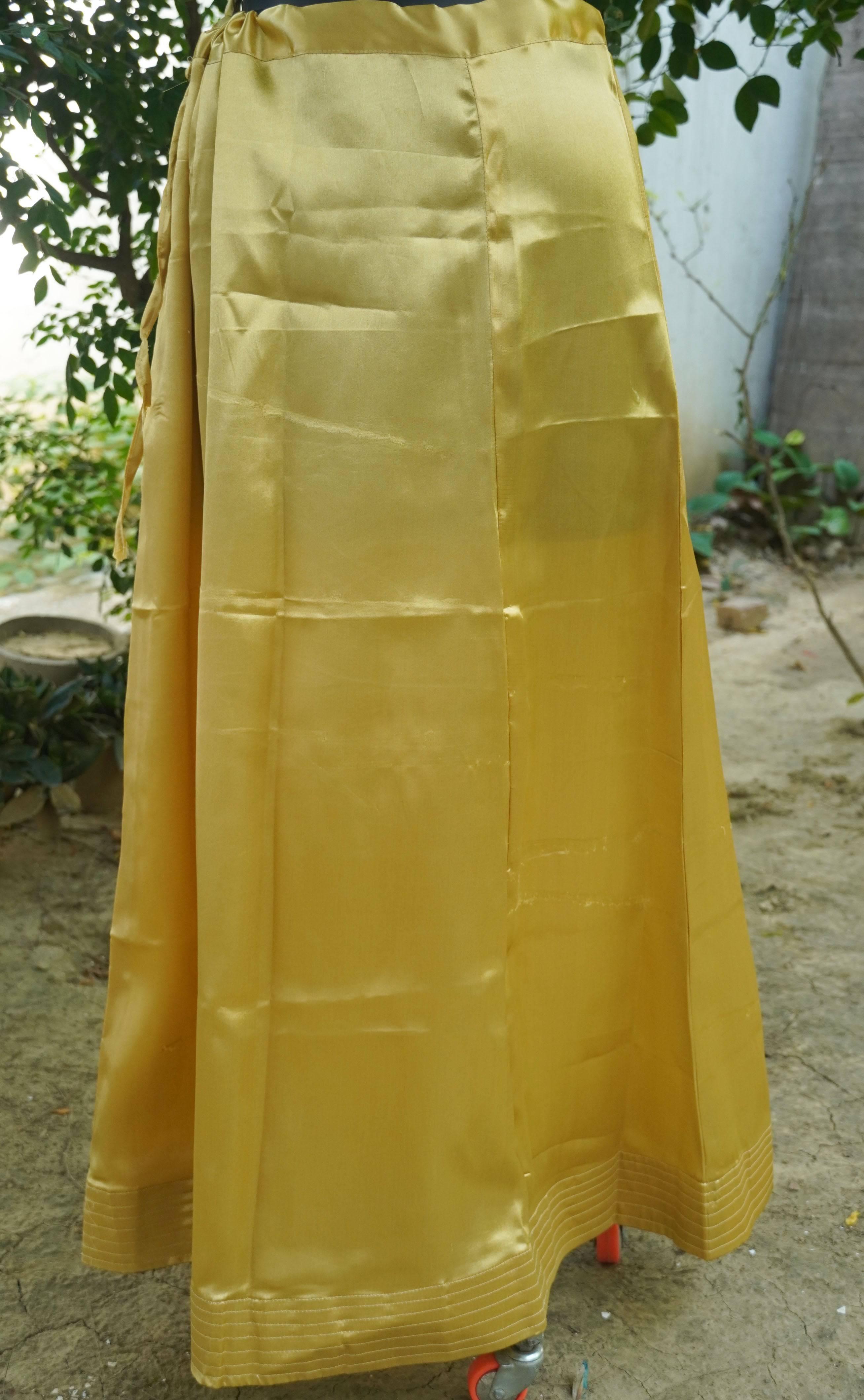Gold Pure Satin Underskirts