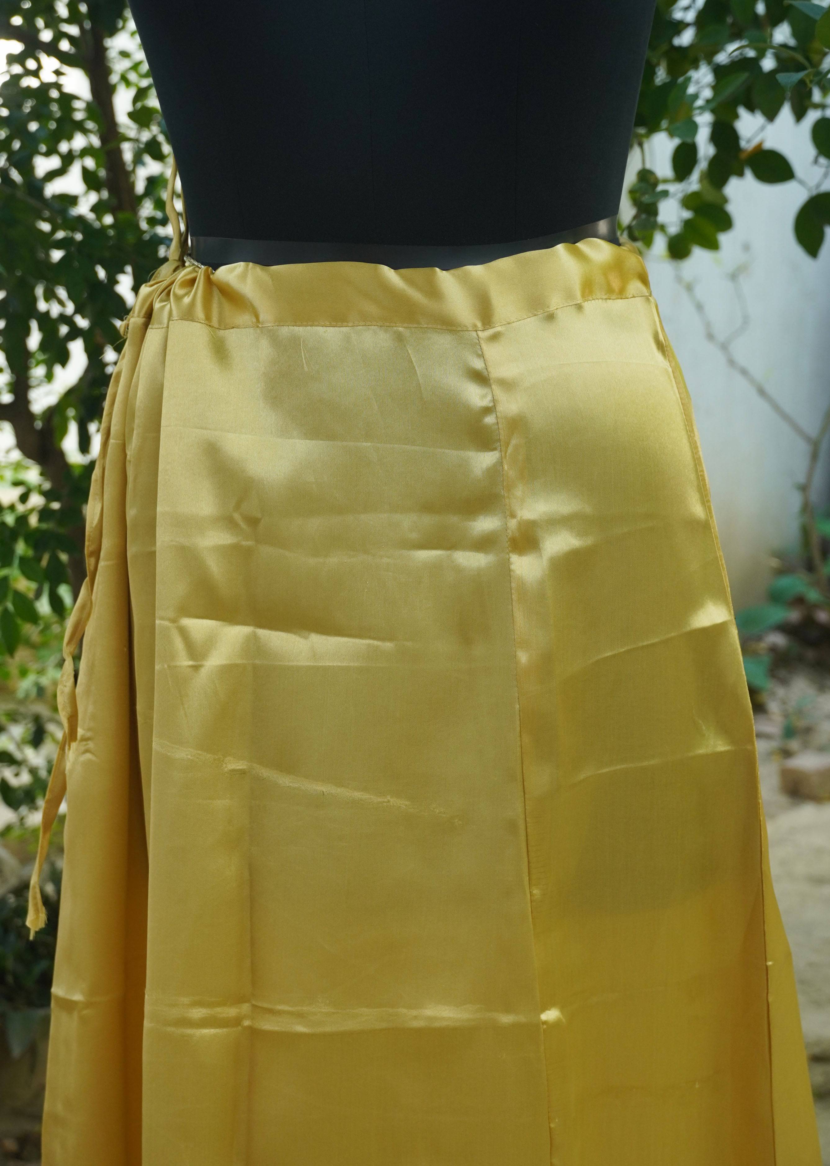 Gold Pure Satin Underskirts