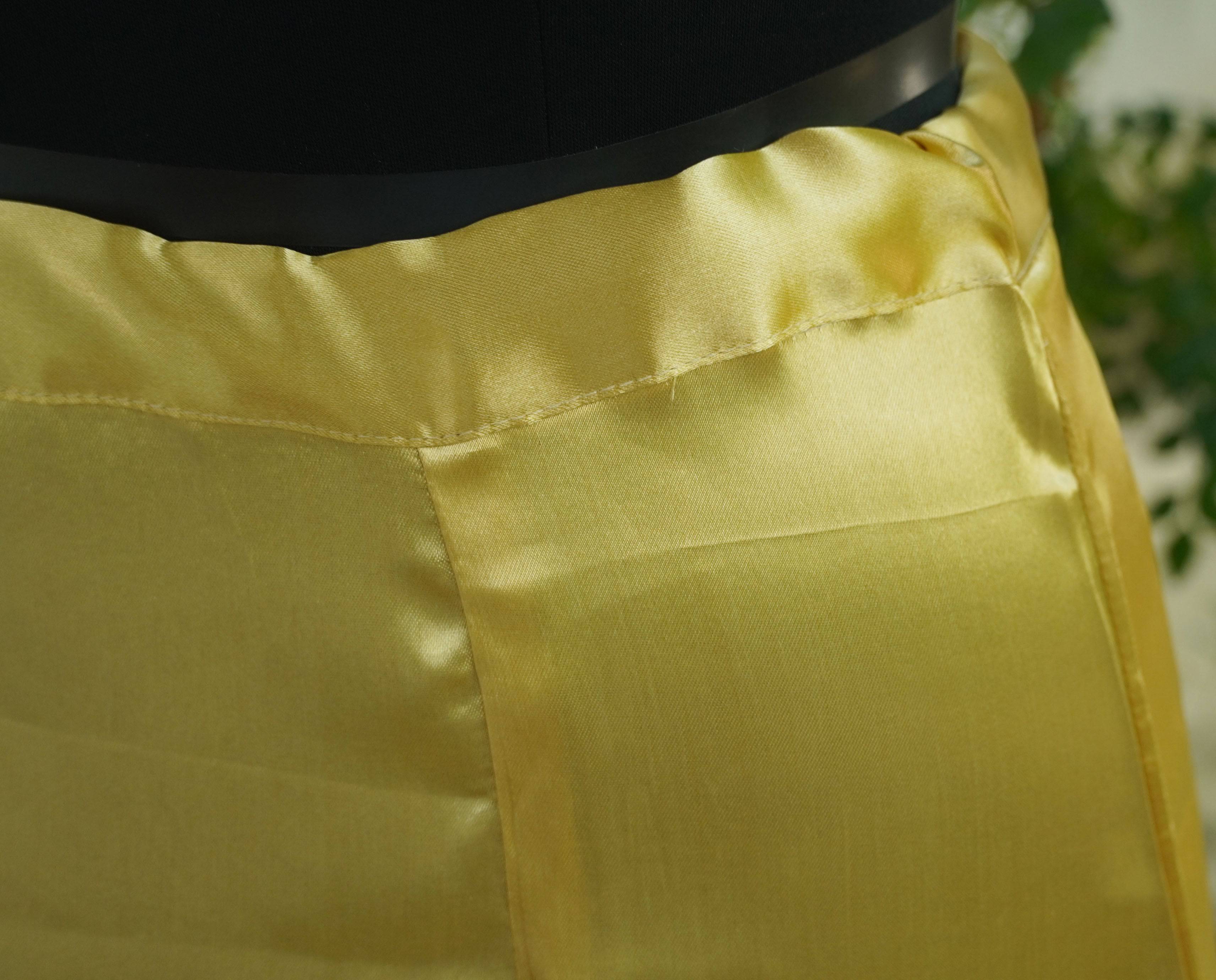 Gold Pure Satin Underskirts
