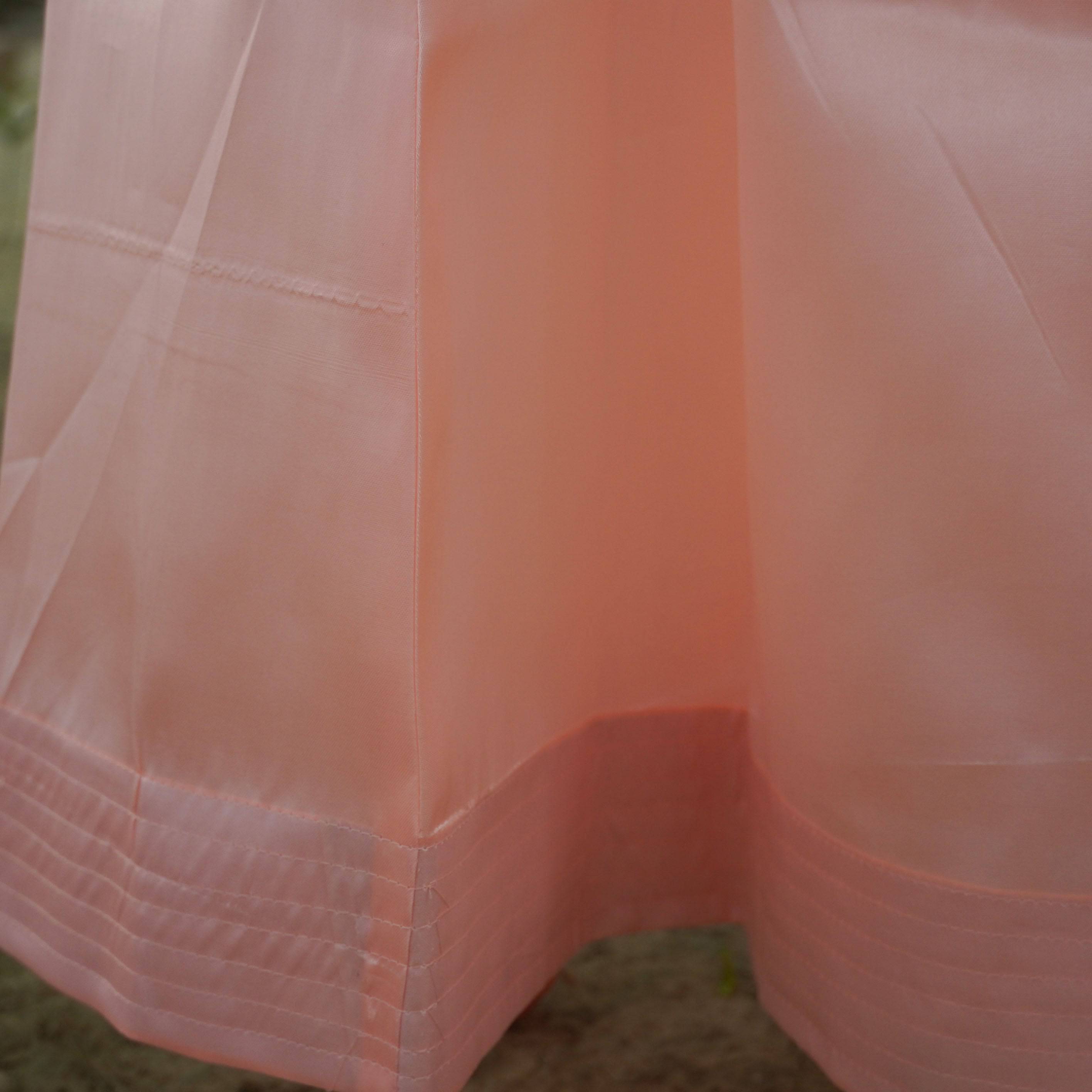 Peach Pure Satin Underskirts