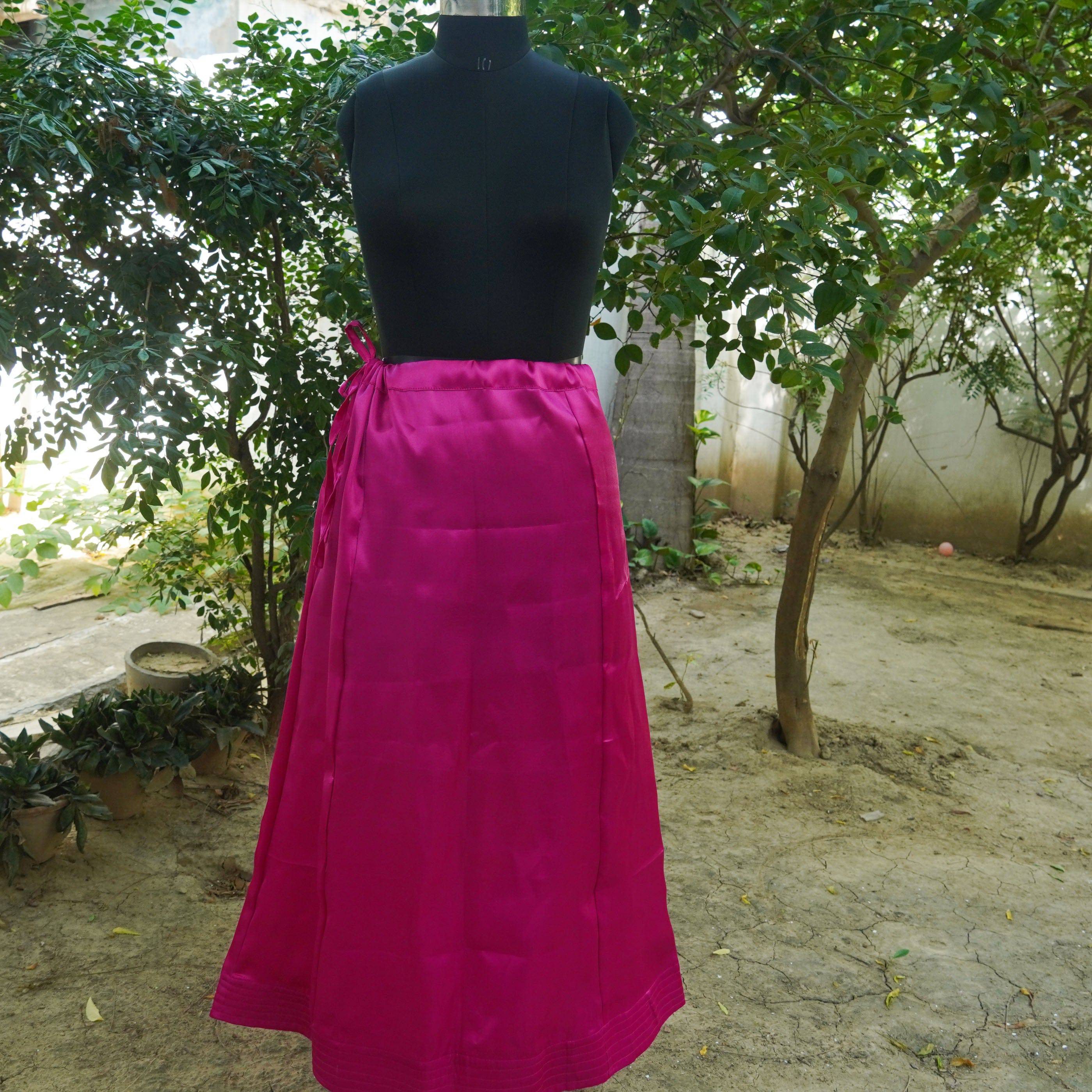 Pink Pure Satin Underskirts