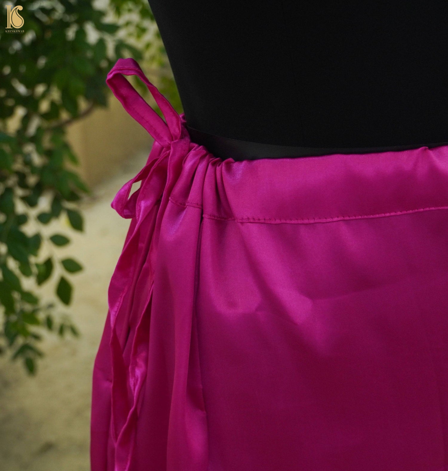 Pink Pure Satin Underskirts