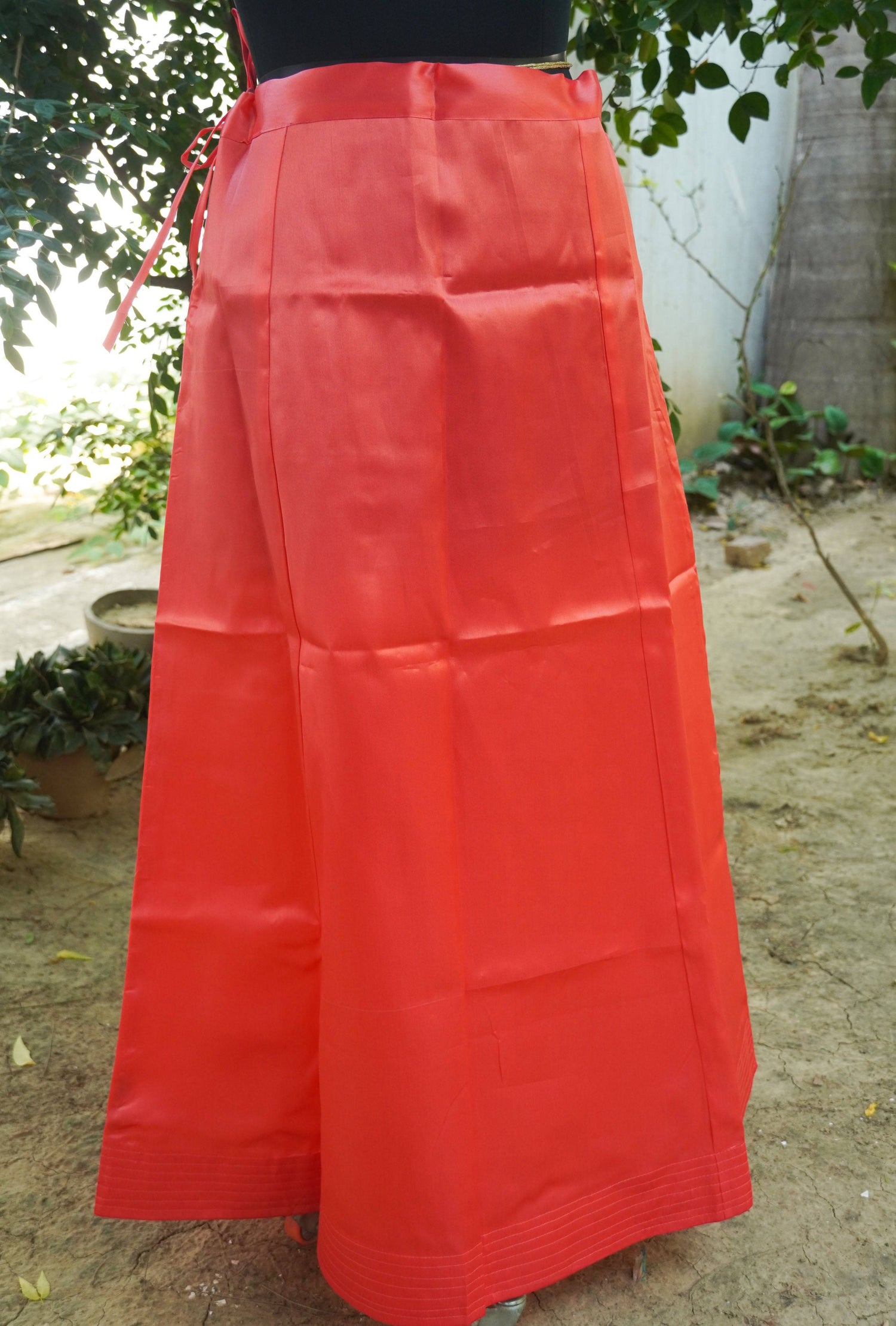 Pinkish Orange Pure Shantoon Underskirts