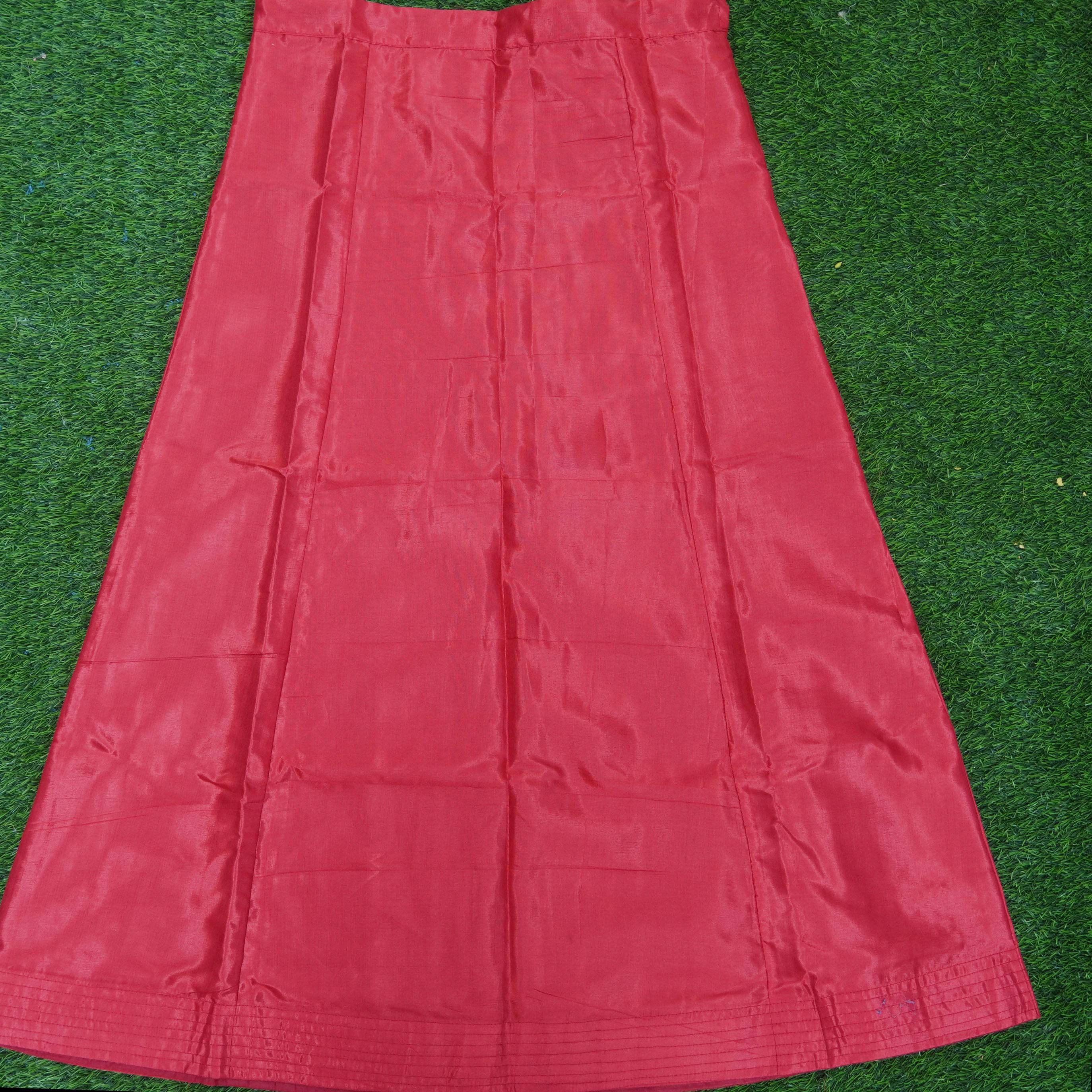 Pinkish Orange Pure Shantoon Underskirts