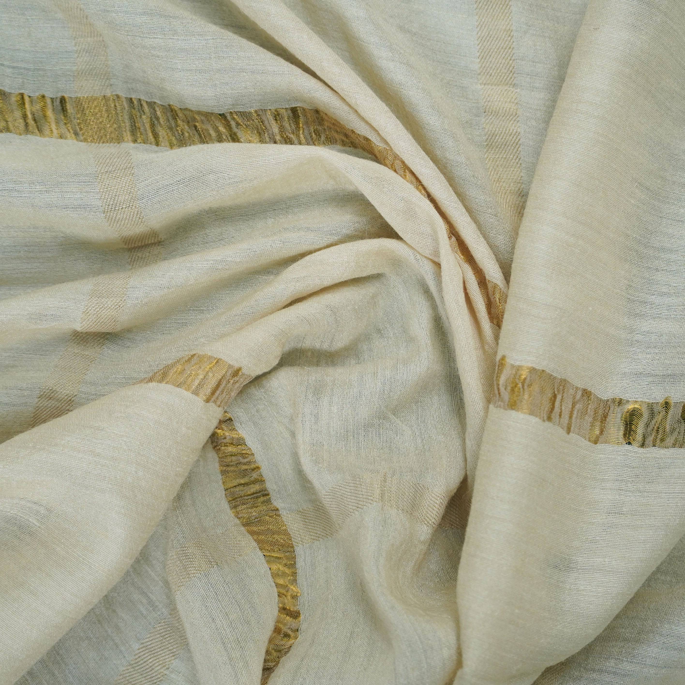 Moonga Silk Handloom Banarasi Fabric