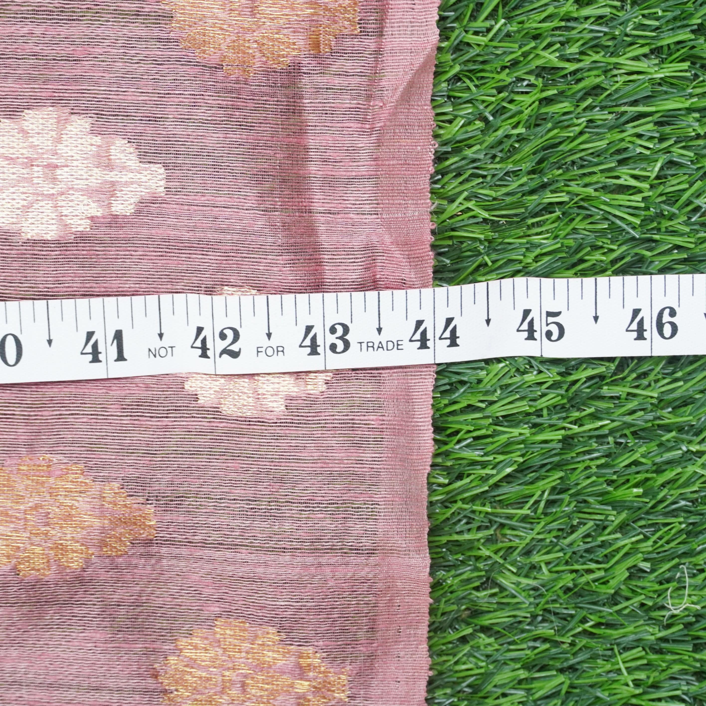Moonga Silk Handloom Banarasi Fabric with Border
