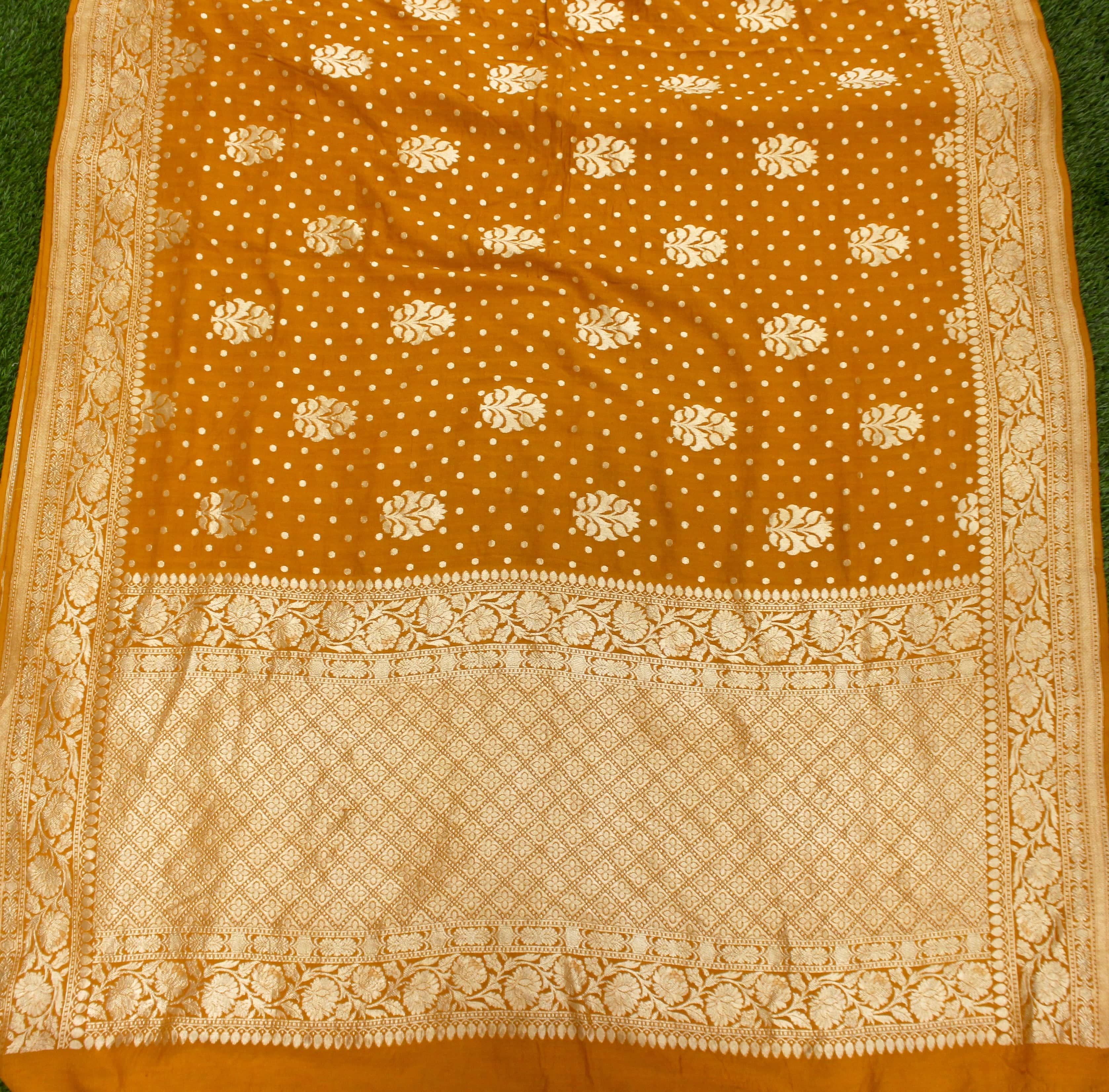 Moonga Silk Handloom Banarasi Saree