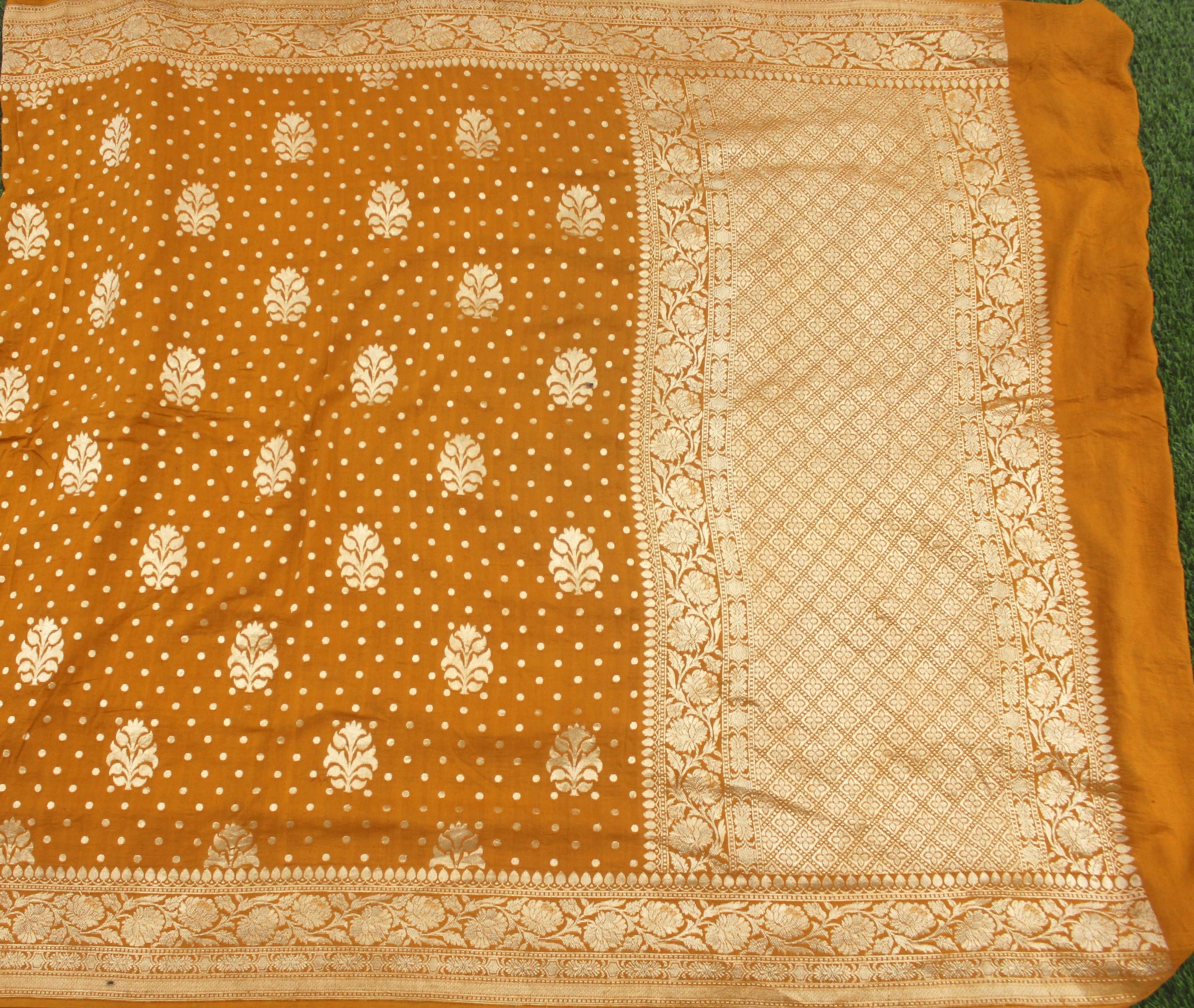 Moonga Silk Handloom Banarasi Saree