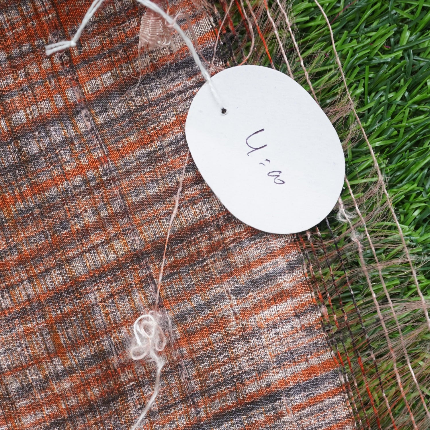 Brown Handwoven Pure Tussar Silk Banarasi Fabric