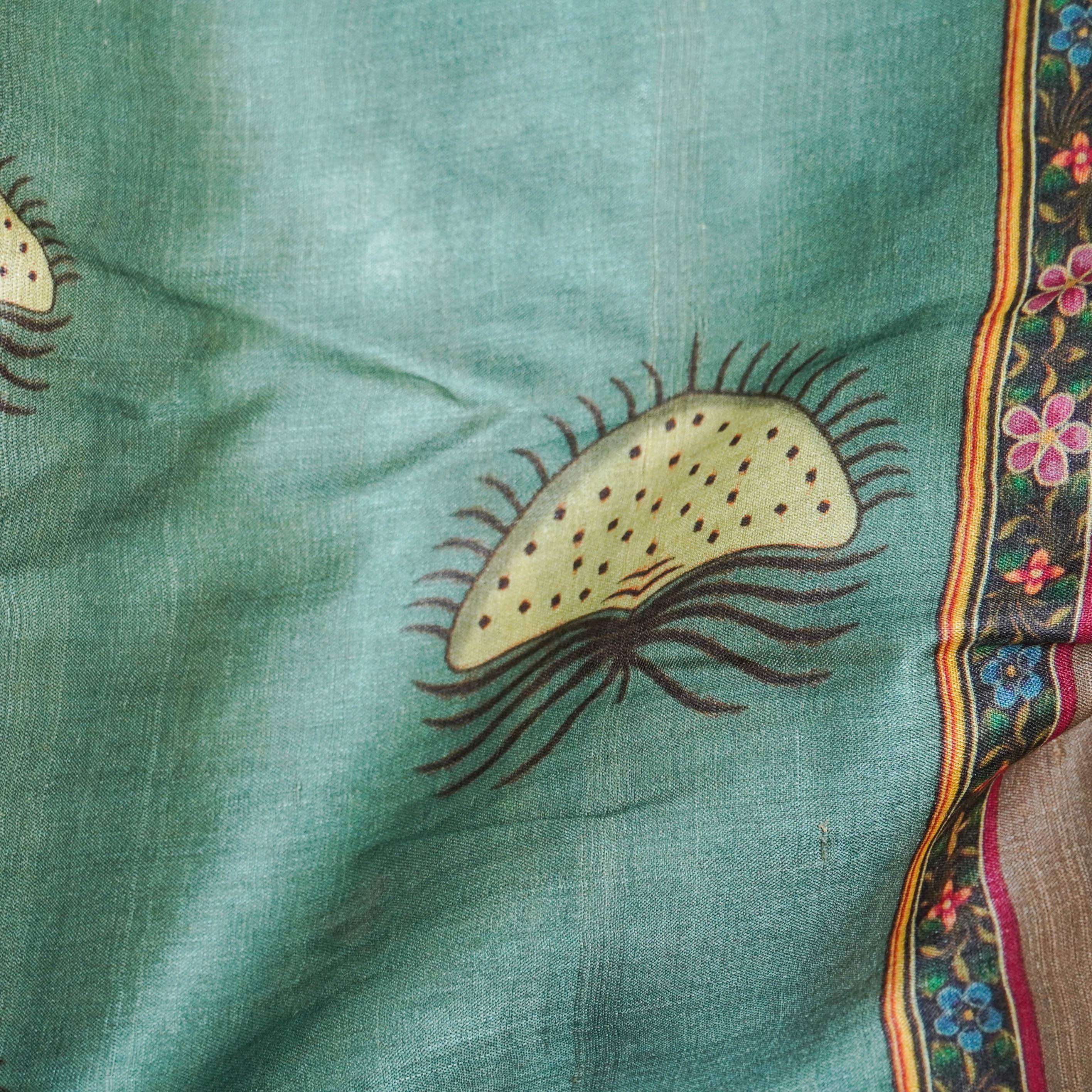 Tussar Silk Cow Print Saree