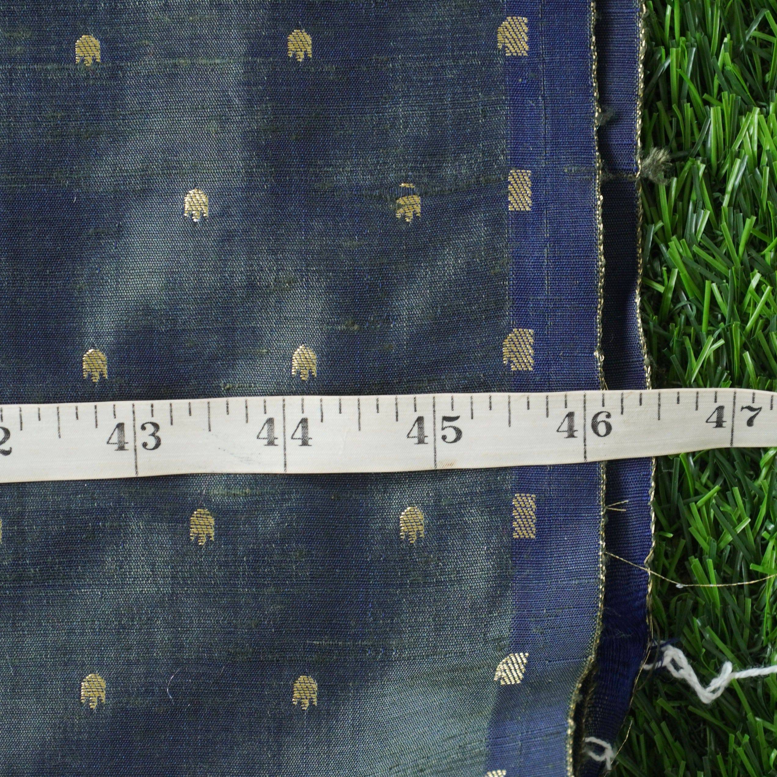 Handwoven Pure Tussar Silk Banarasi Fabric