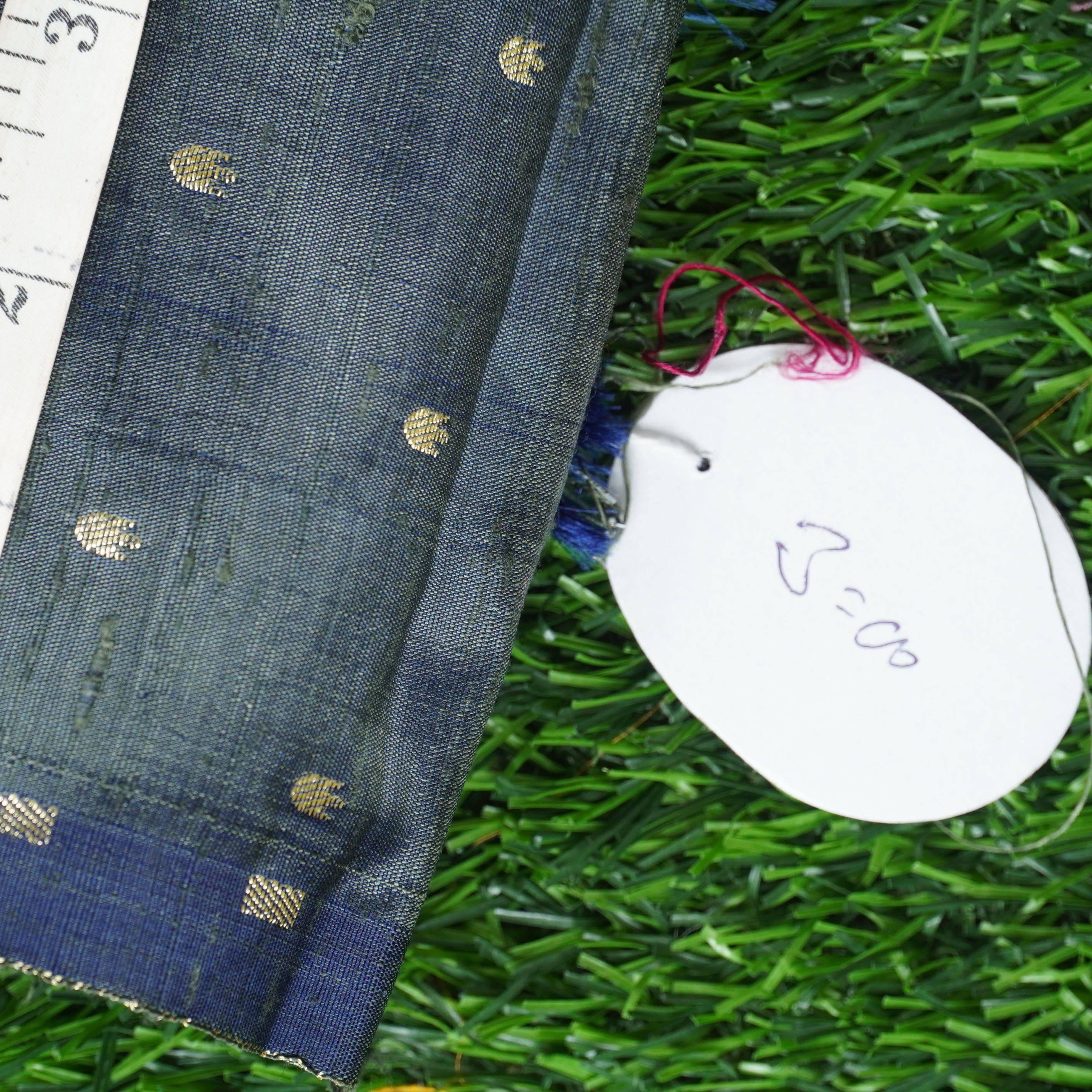 Handwoven Pure Tussar Silk Banarasi Fabric