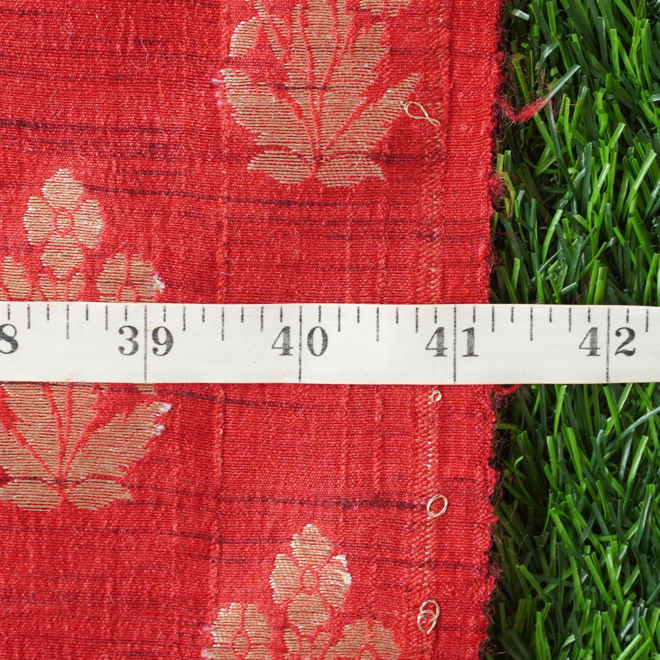 Handwoven Pure Tussar Silk Banarasi Fabric
